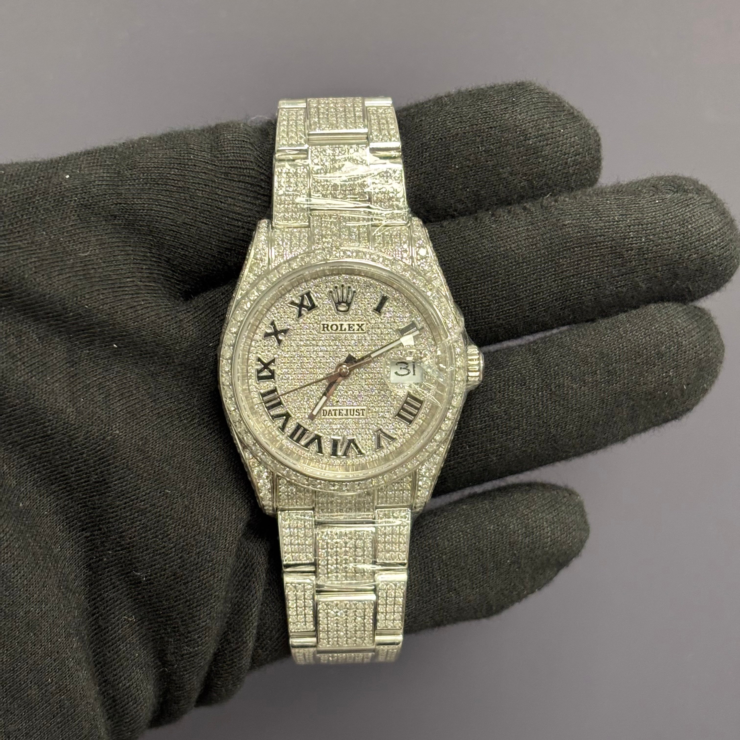Rolex Datejust 36mm Pave Dial Watch Ref# 126200 - Happy Jewelers Fine Jewelry Lifetime Warranty