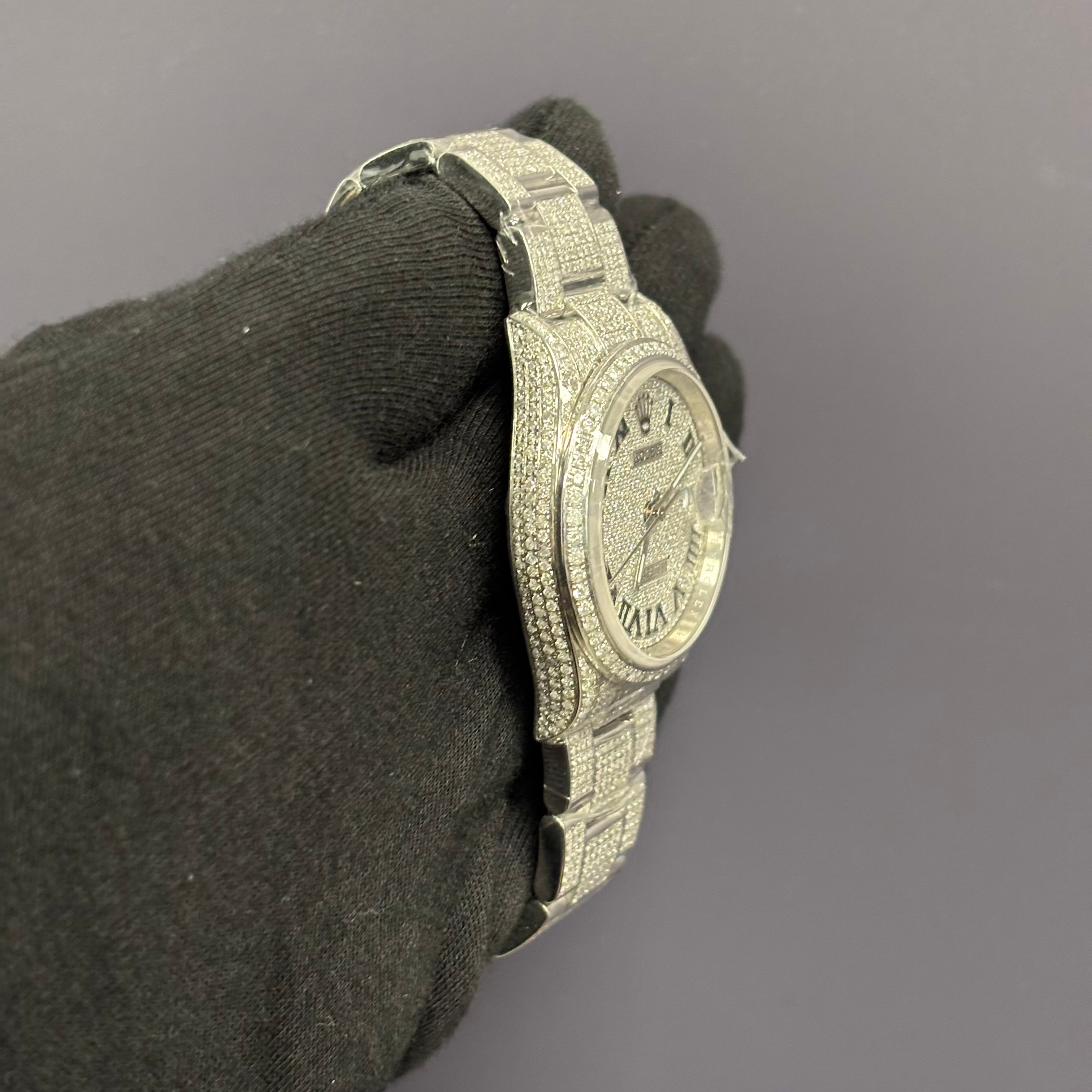 Rolex Datejust 36mm Pave Dial Watch Ref# 126200 - Happy Jewelers Fine Jewelry Lifetime Warranty