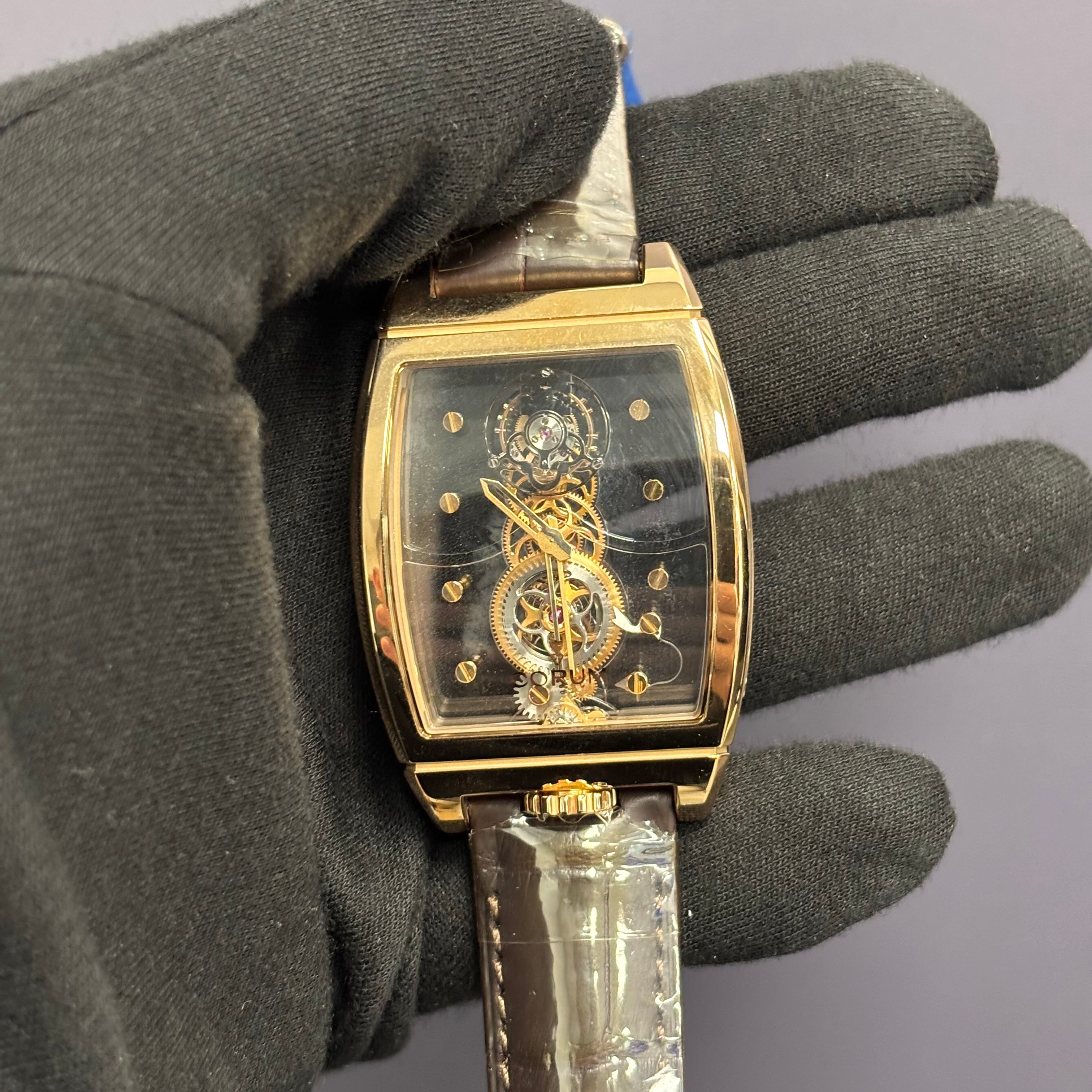 Corum Golden Bridge 39mm Skeleton Dial Watch Ref# B100/01146 - Happy Jewelers Fine Jewelry Lifetime Warranty