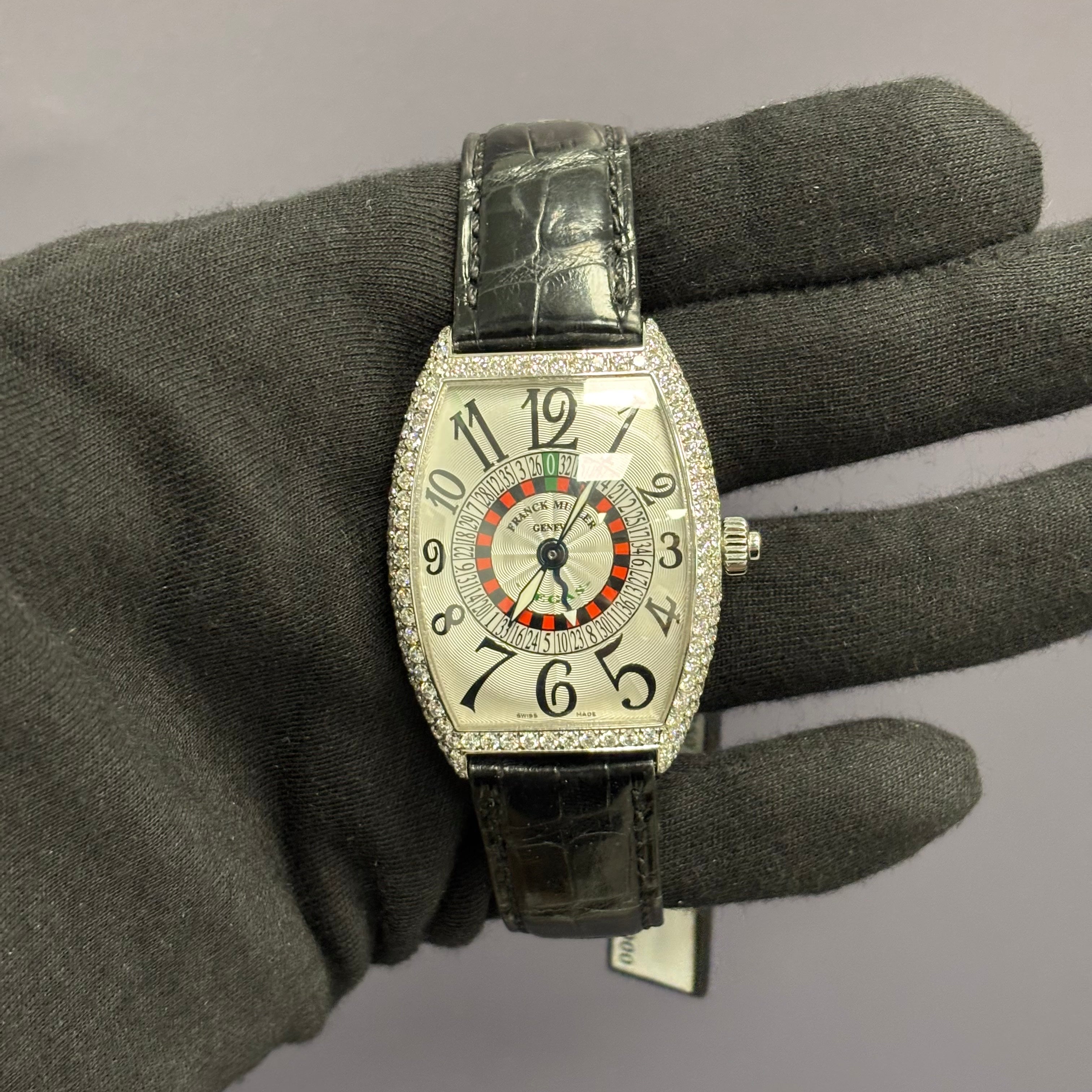 Franck Muller Cintree 34mm White Dial Watch Ref# 6850 VEGAS D - Happy Jewelers Fine Jewelry Lifetime Warranty