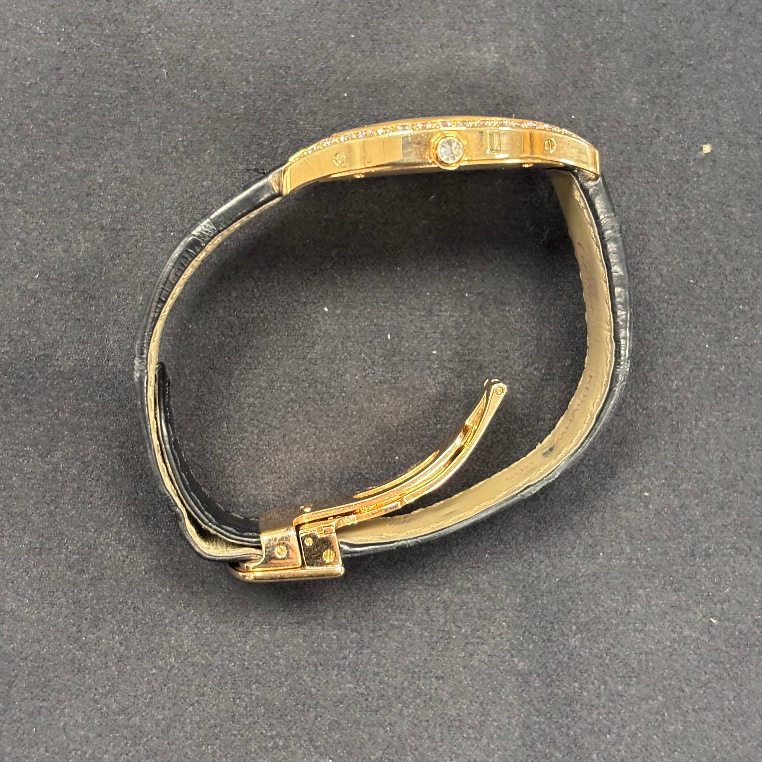 Cartier Tortue 39mm White Dial Watch Ref# WA501008 - Happy Jewelers Fine Jewelry Lifetime Warranty