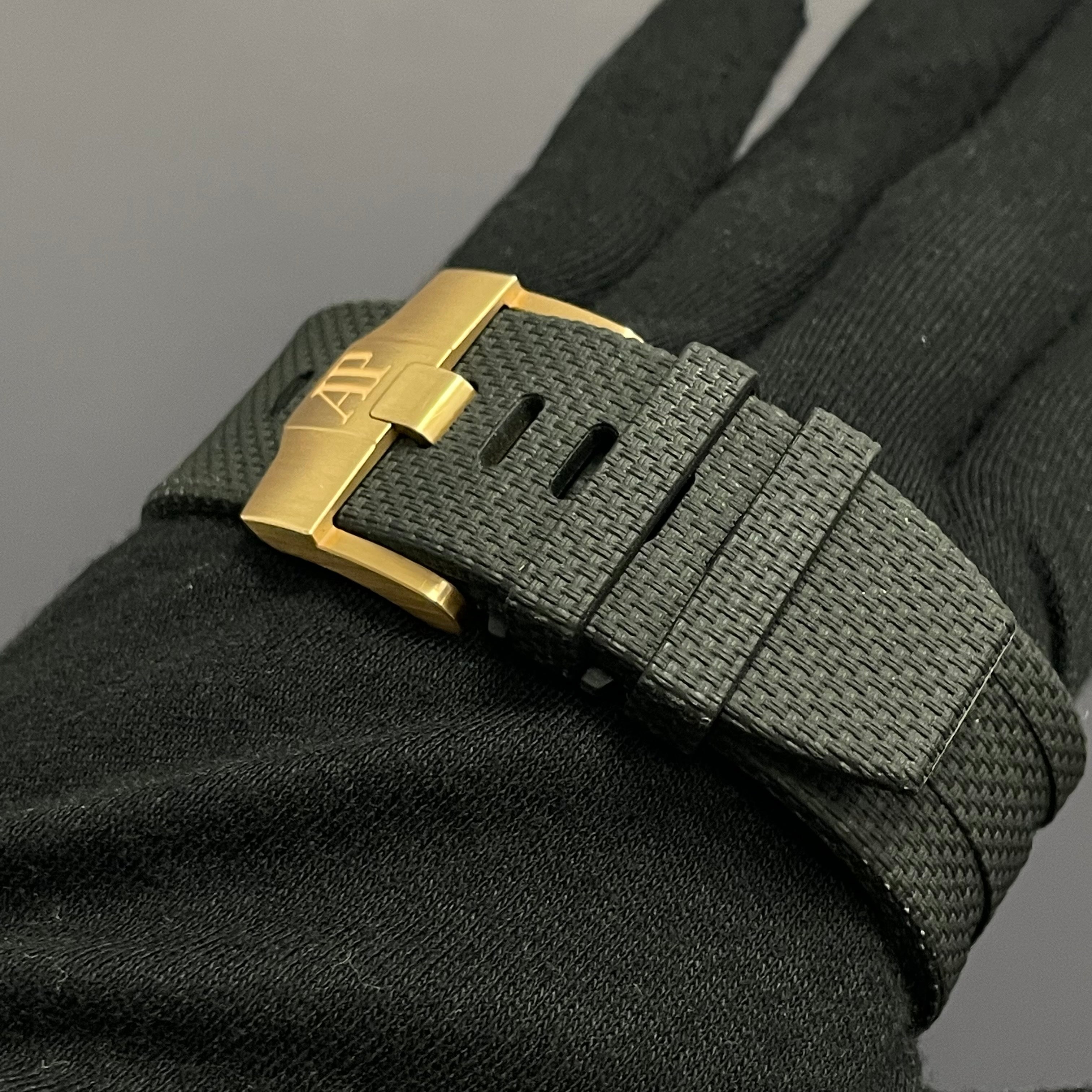 Audemars Piguet Royal Oak 44mm Grey Dial Watch Ref# 26405NR.OO.A002CA.01 - Happy Jewelers Fine Jewelry Lifetime Warranty