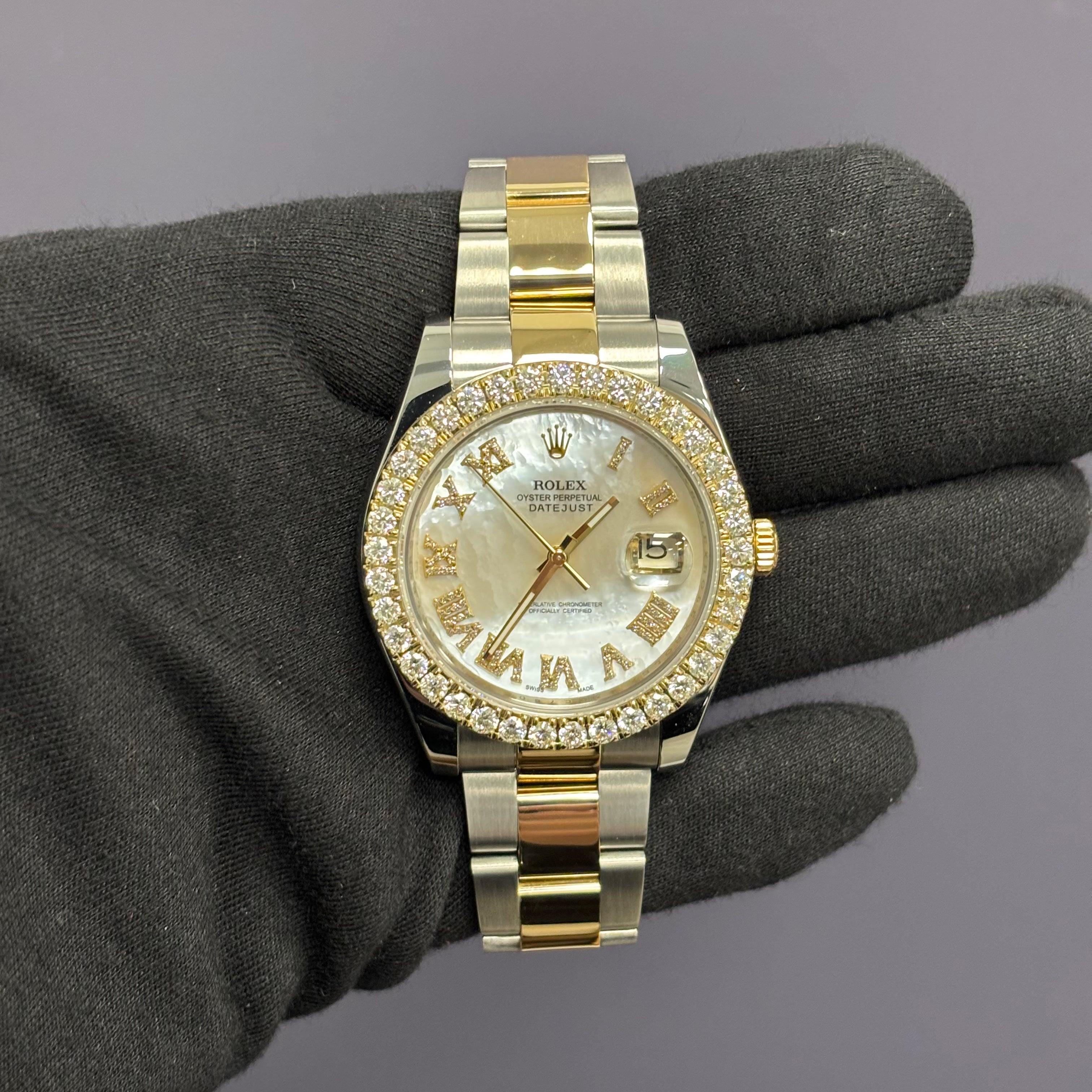 Rolex Datejust 41mm MOP Dial Watch Ref# 116333 - Happy Jewelers Fine Jewelry Lifetime Warranty