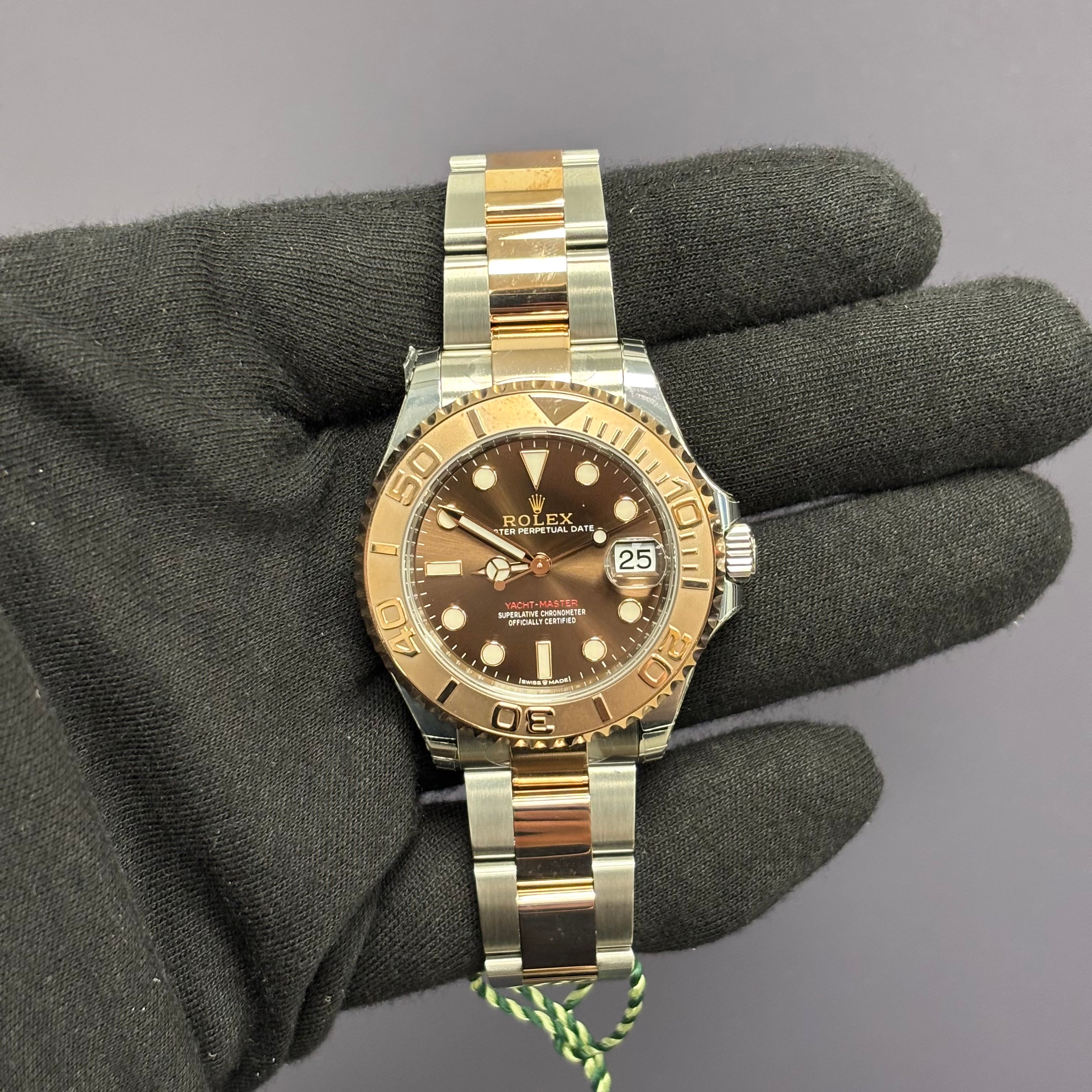 Rolex Yacht-Master 37mm Chocolate Dial Watch Ref# 268621 - Happy Jewelers Fine Jewelry Lifetime Warranty