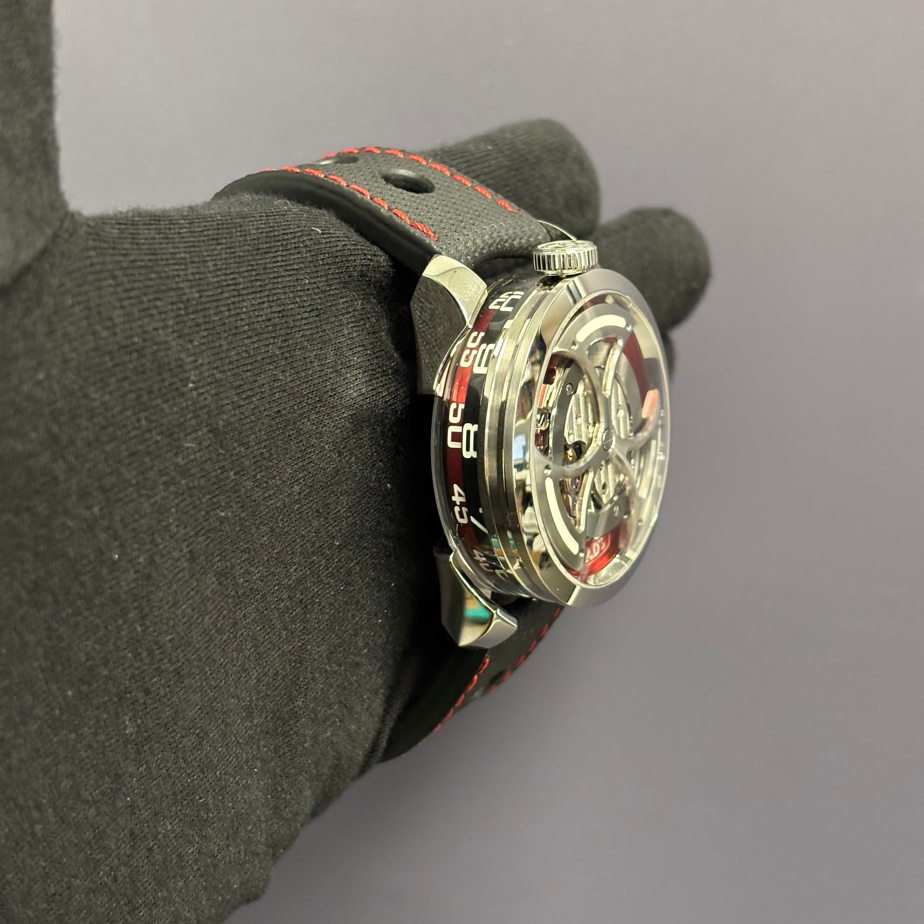 MB&F M.A.D. 1 42mm Openwork Dial Watch Reference# M.A.D 1 - Happy Jewelers Fine Jewelry Lifetime Warranty