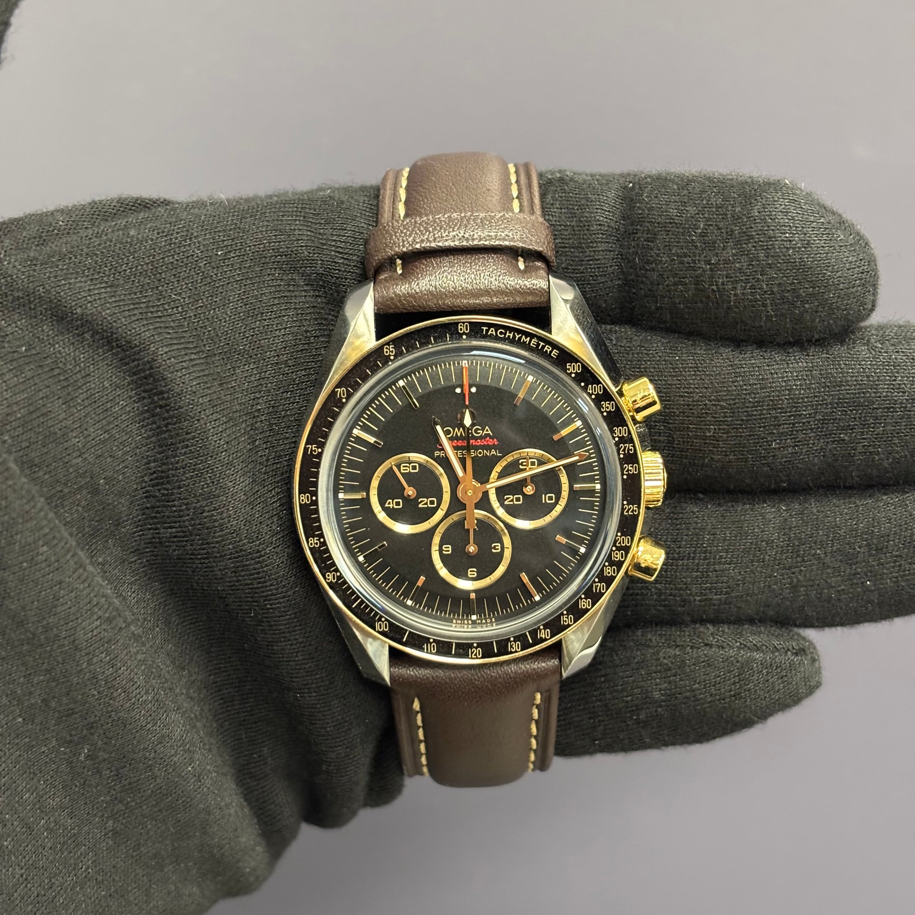 Omega Speedmaster 42mm Black Dial Watch Ref# 522.20.42.30.01.001 - Happy Jewelers Fine Jewelry Lifetime Warranty