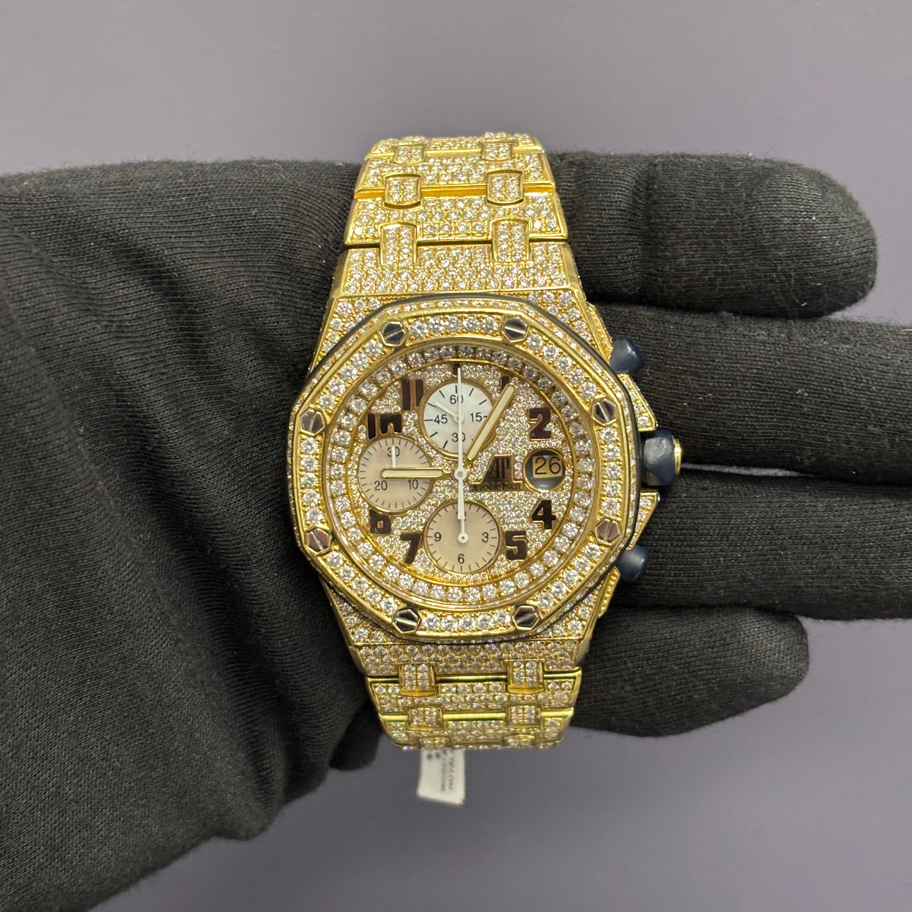 Audemars Piguet Royal Oak 42mm Pave Dial Watch Reference# 26170OR - Happy Jewelers Fine Jewelry Lifetime Warranty