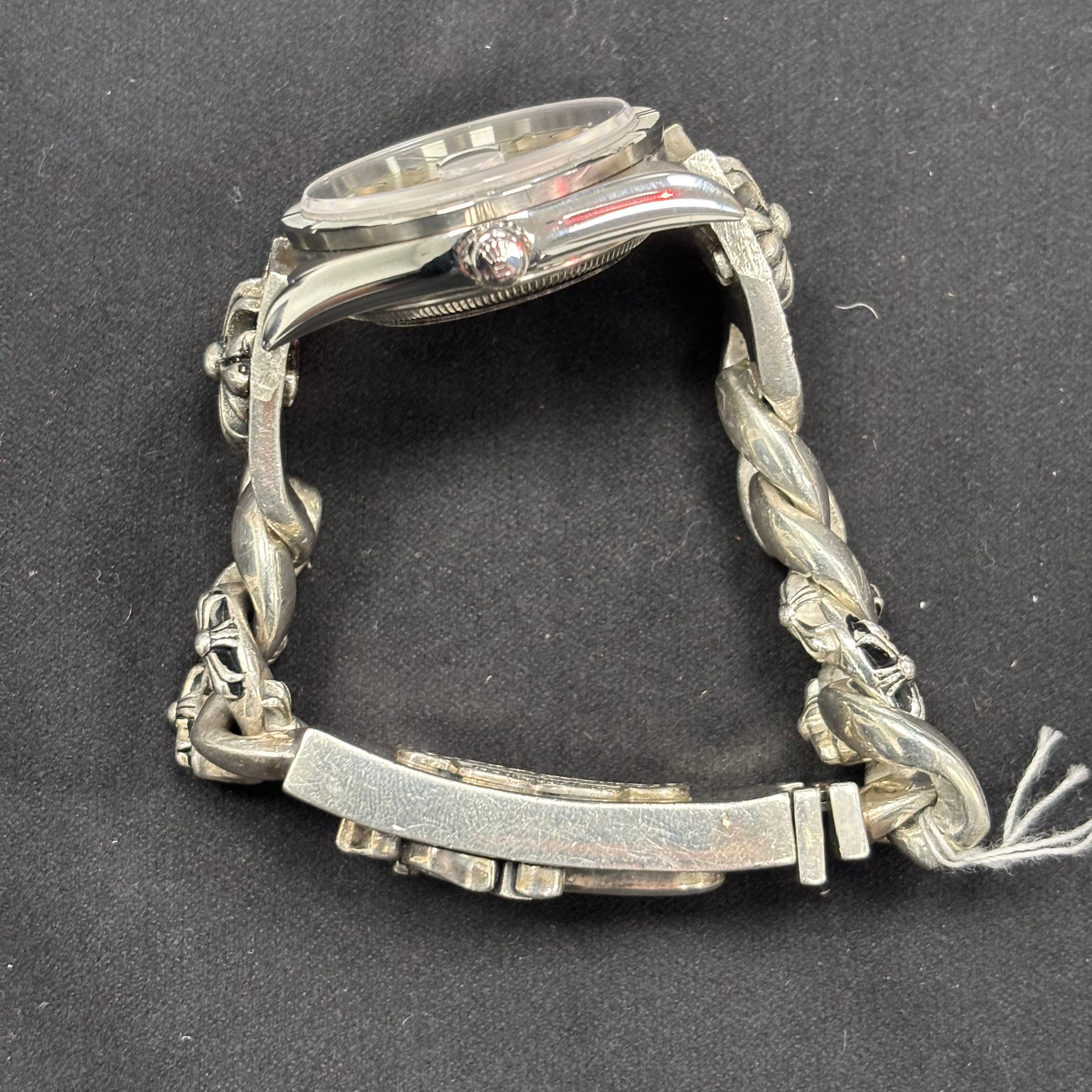 Rolex Oyster Perpetual 34mm Silver Dial Watch Ref# 15210 - Happy Jewelers Fine Jewelry Lifetime Warranty