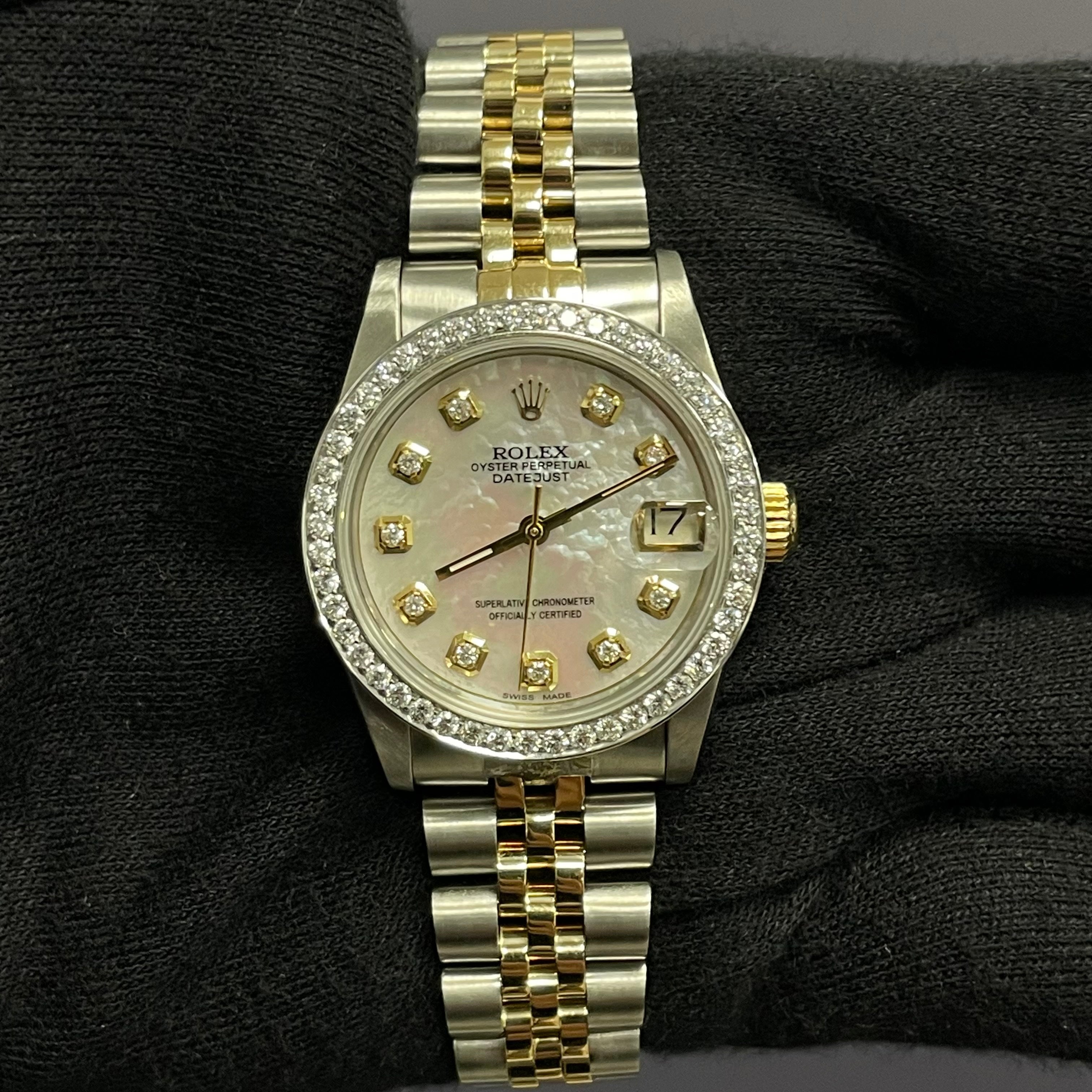 Rolex Datejust 31mm MOP Dial Watch Ref# 68273 - Happy Jewelers Fine Jewelry Lifetime Warranty