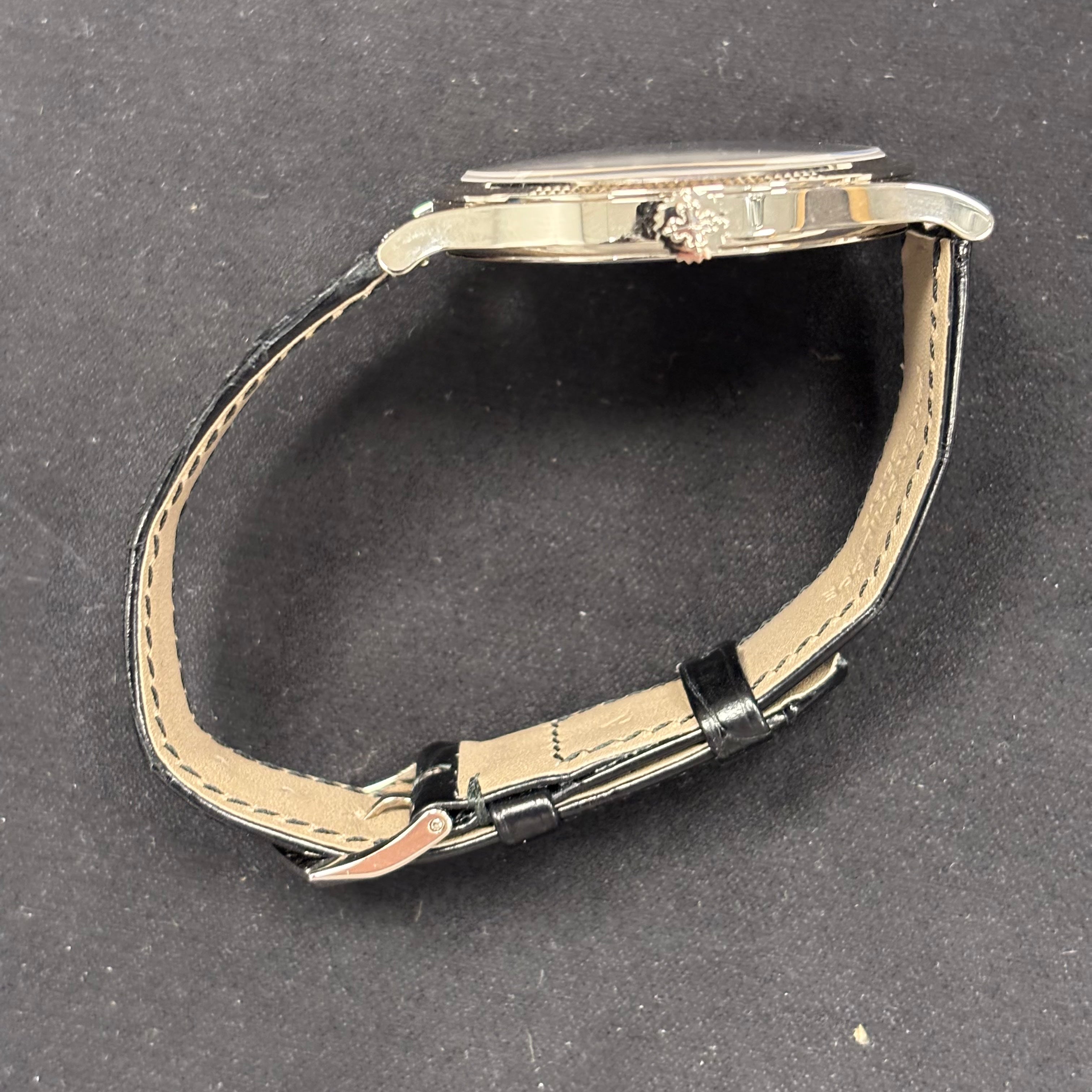 Patek Philippe Calatrava 39mm Grey Dial Watch Ref# 6119G-001 - Happy Jewelers Fine Jewelry Lifetime Warranty