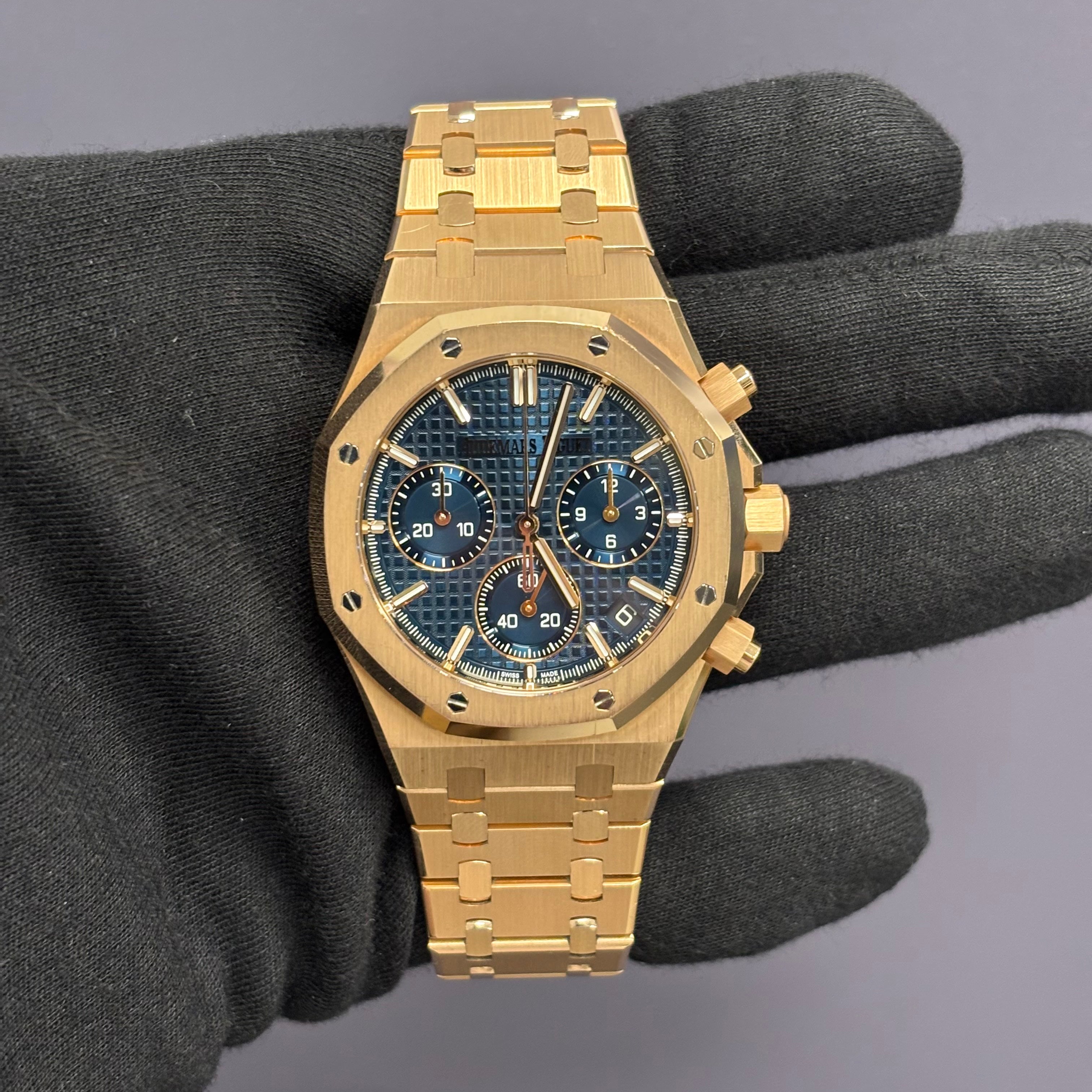 Audemars Piguet Royal Oak 41mm Blue Dial Watch Ref# 26240OR.OO.D315CR.01 - Happy Jewelers Fine Jewelry Lifetime Warranty