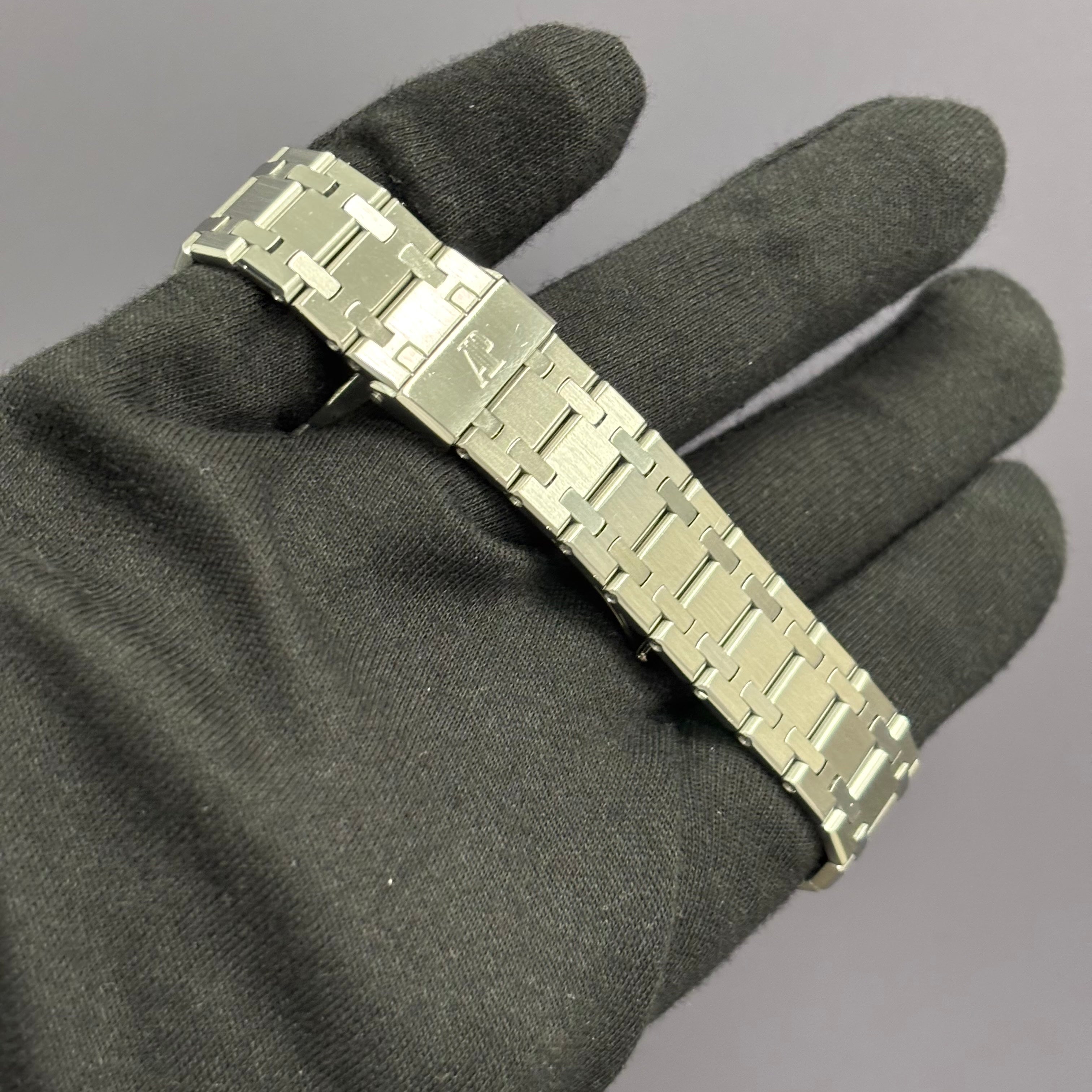 Audemars Piguet Royal Oak 36mm White Dial Watch Ref# 25594ST.OO.0789ST.05 - Happy Jewelers Fine Jewelry Lifetime Warranty