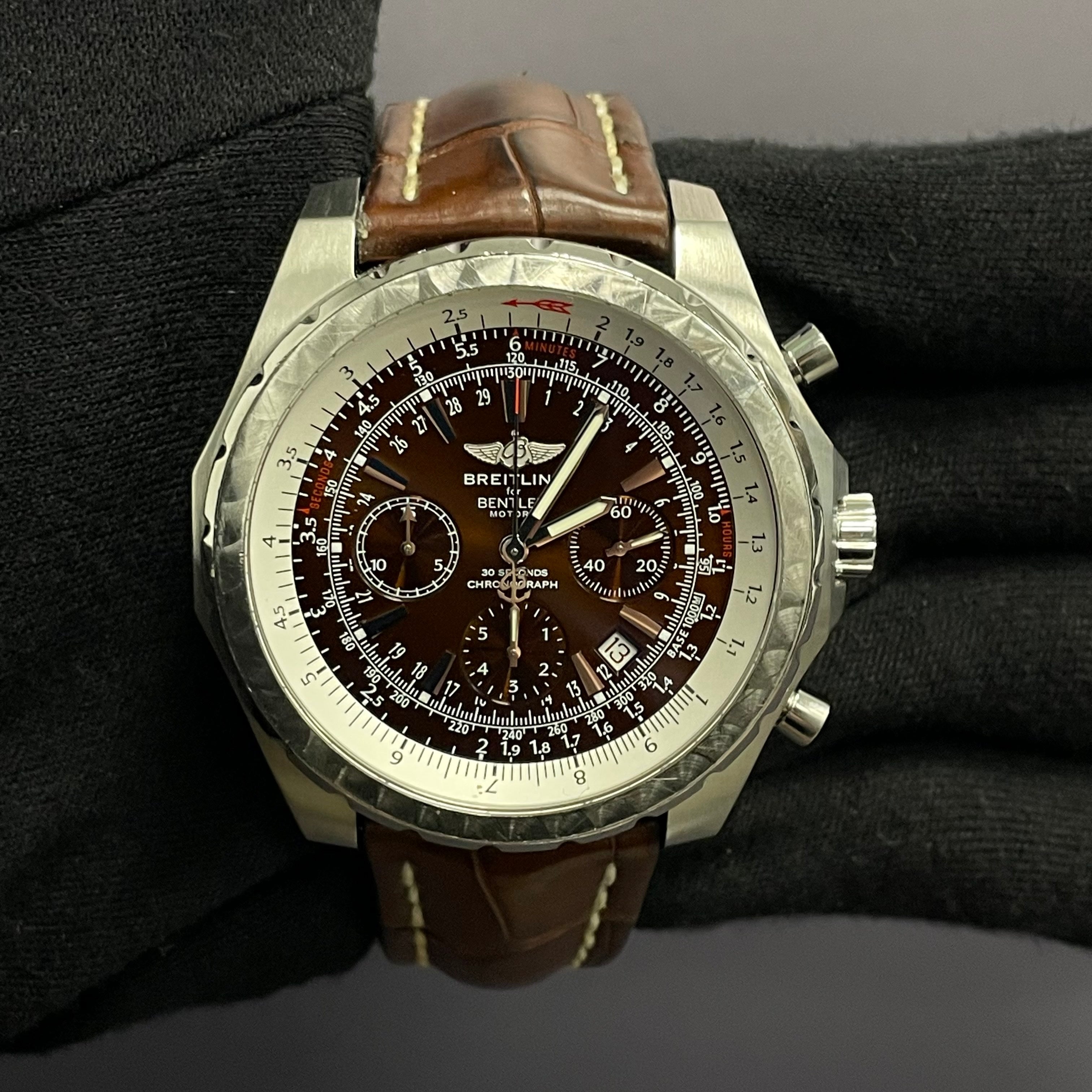 Breitling Bentley Motors 48mm Bronze Dial Watch Ref# A25363 - Happy Jewelers Fine Jewelry Lifetime Warranty