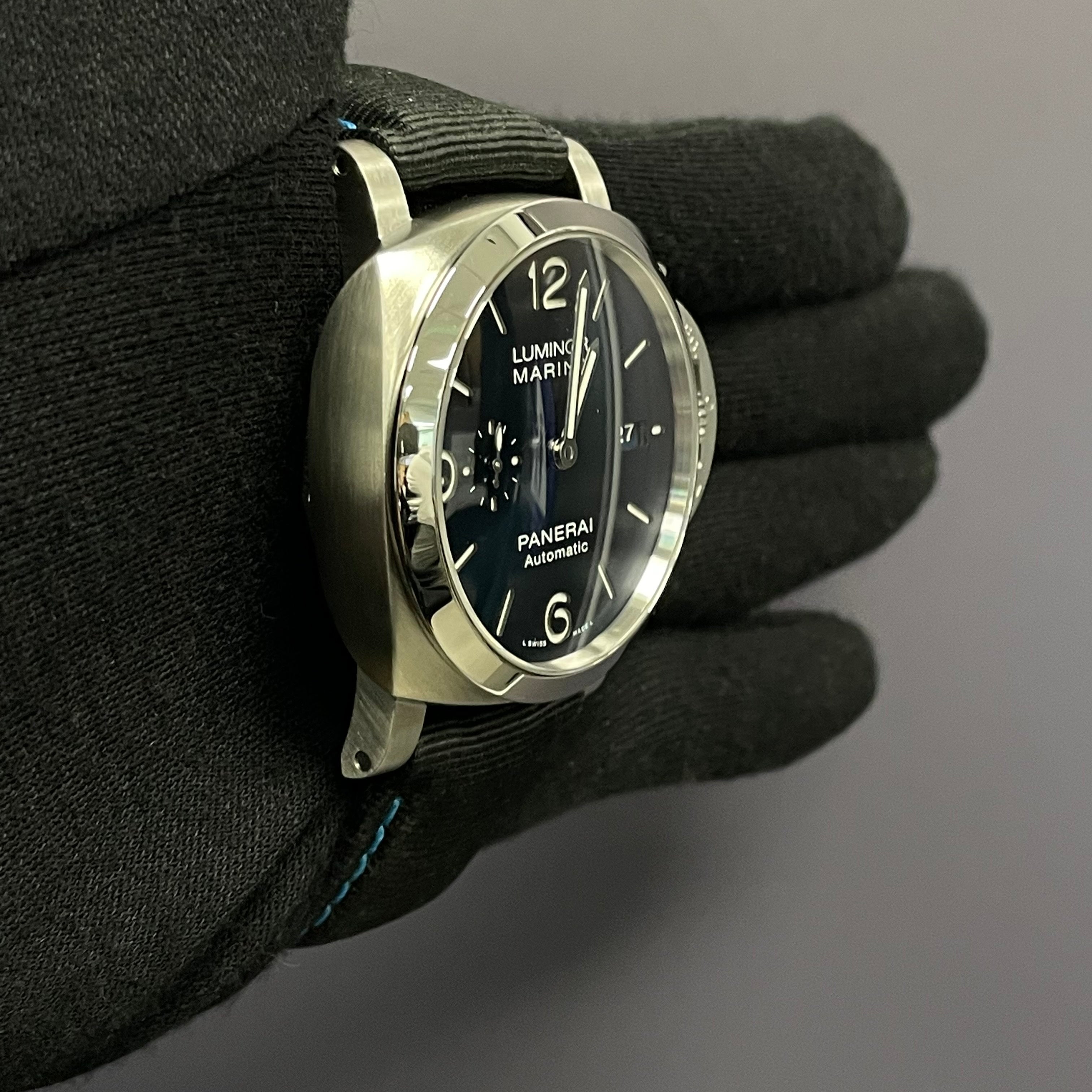 Panerai Luminor 44mm Blue Dial Watch Ref# PAM01313 - Happy Jewelers Fine Jewelry Lifetime Warranty