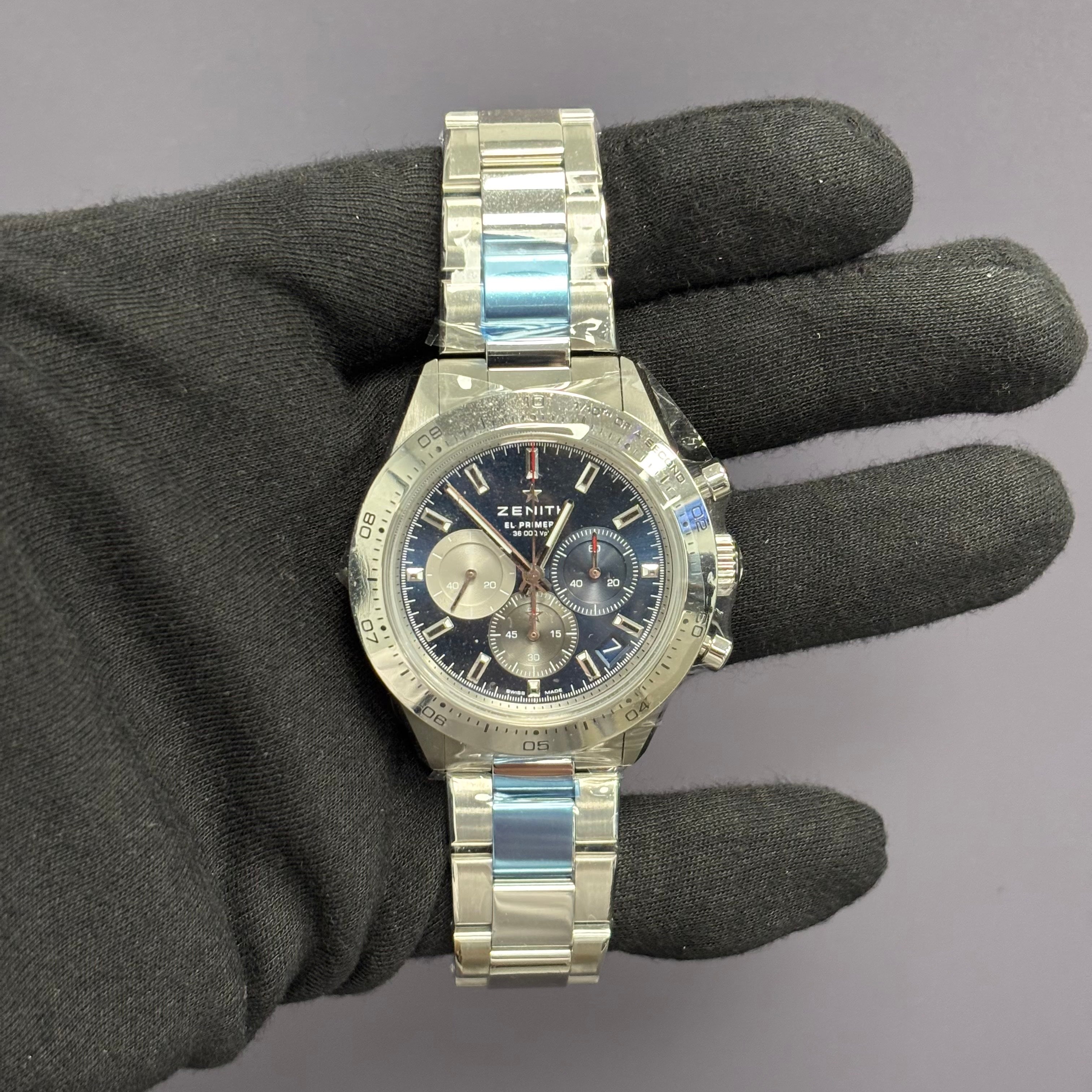 Zenith Choronomaster 41mm Blue Dial Watch Ref# 03.3114.3600/51.M3100 - Happy Jewelers Fine Jewelry Lifetime Warranty