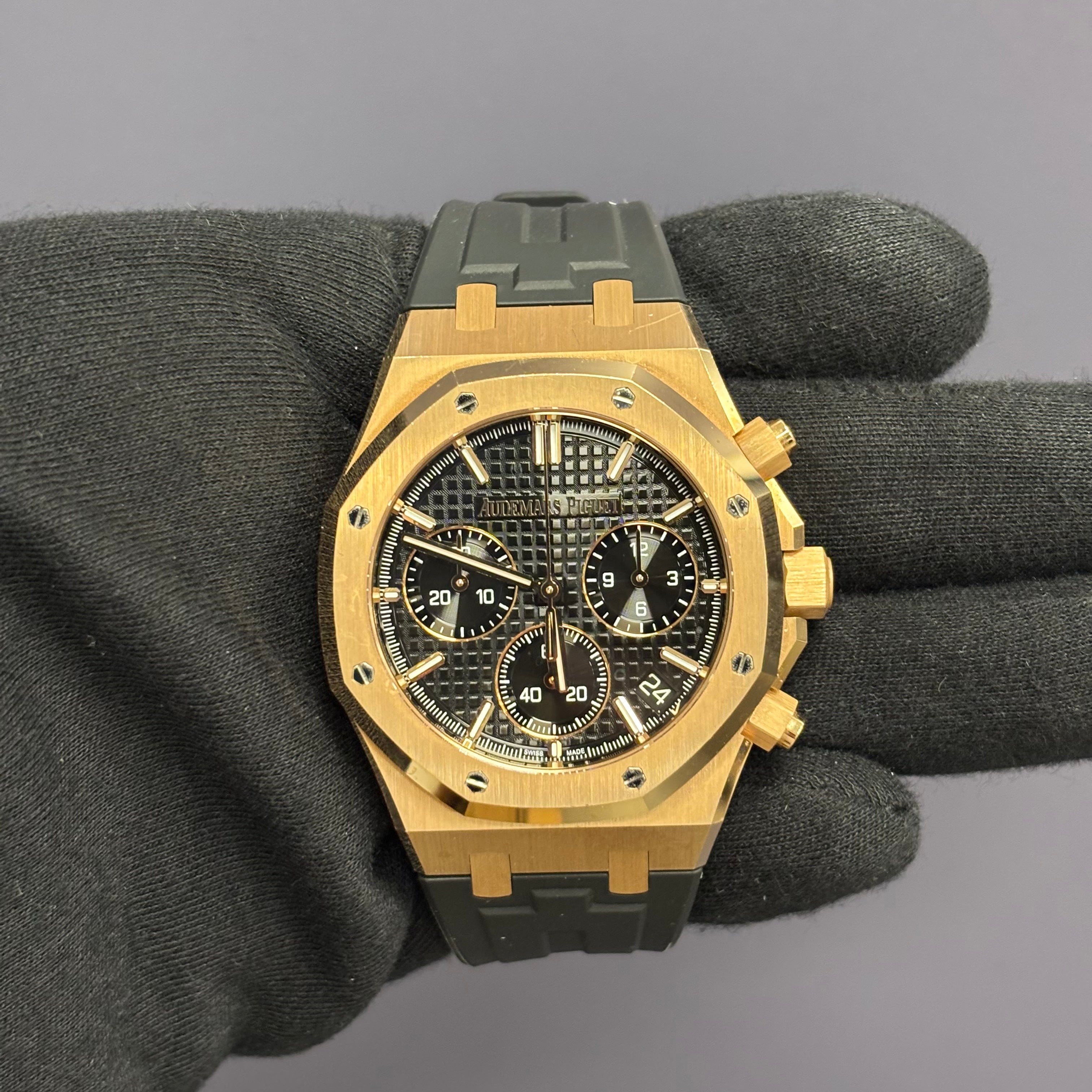 Audemars Piguet Royal Oak 41mm Black Dial Watch Ref# 26240OR.OO.D002CR.02 - Happy Jewelers Fine Jewelry Lifetime Warranty