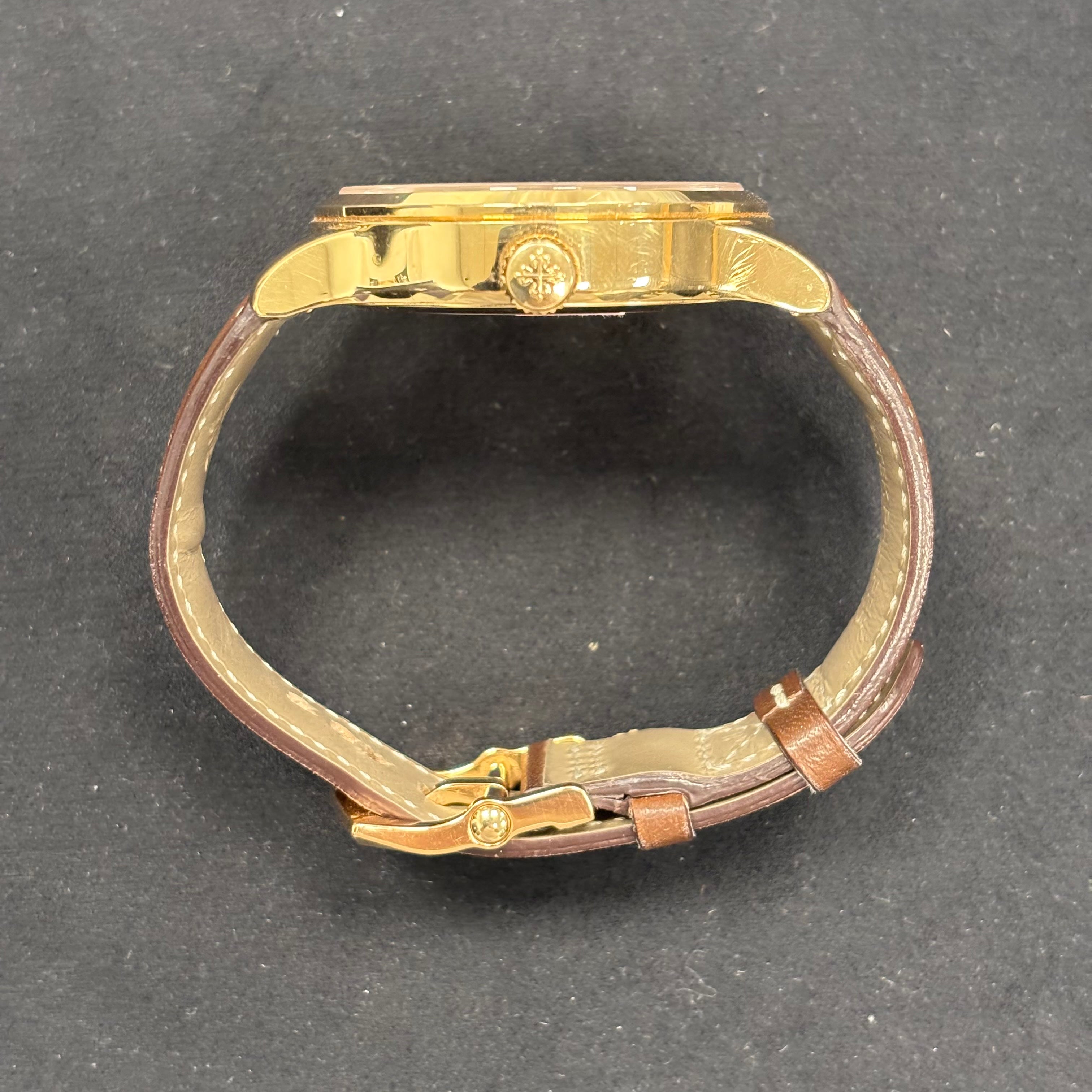 Patek Philippe Calatrava 42mm Brown Dial Watch Ref# 5524R-001 - Happy Jewelers Fine Jewelry Lifetime Warranty