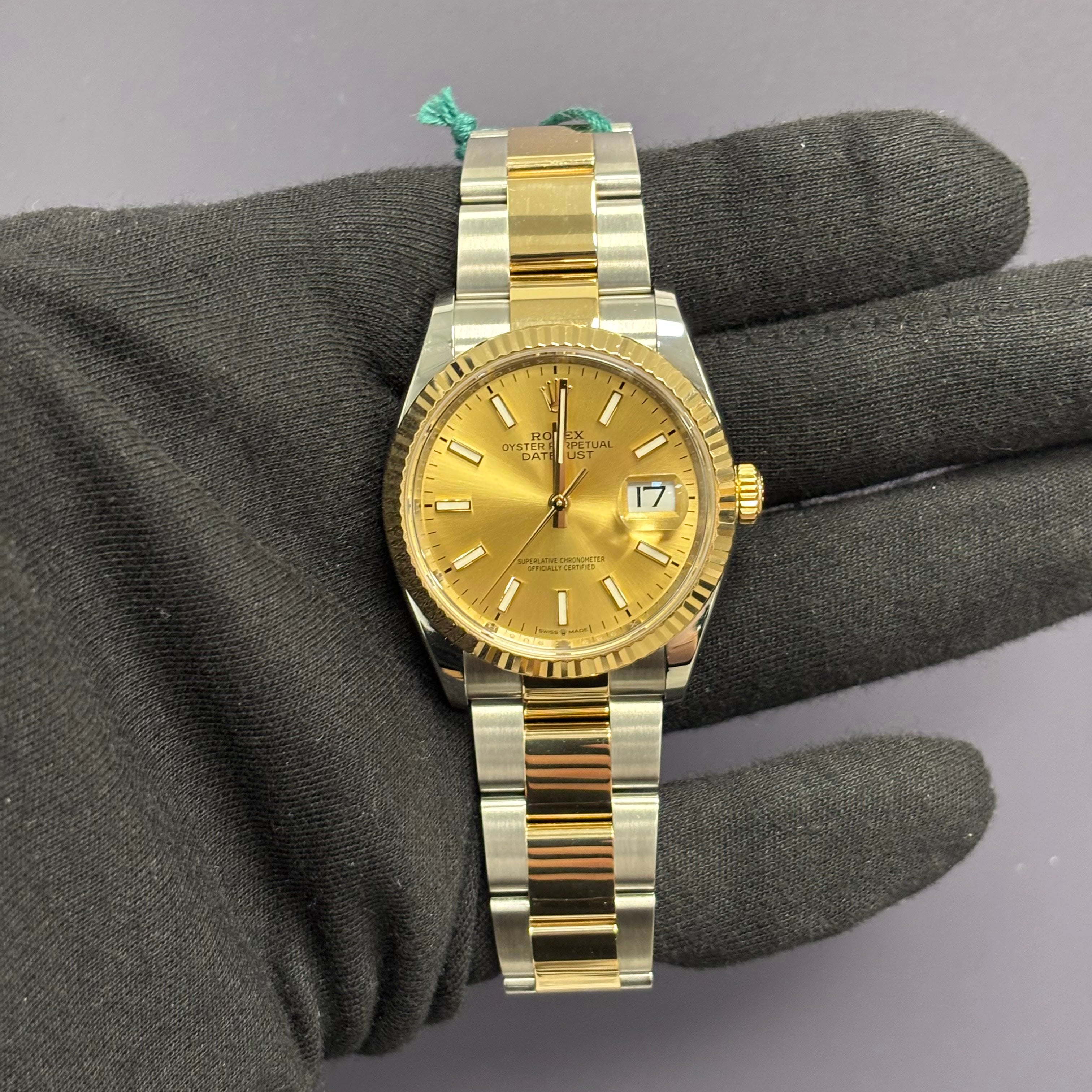 Rolex Datejust 36mm Champagne Dial Watch Ref# 126233 - Happy Jewelers Fine Jewelry Lifetime Warranty
