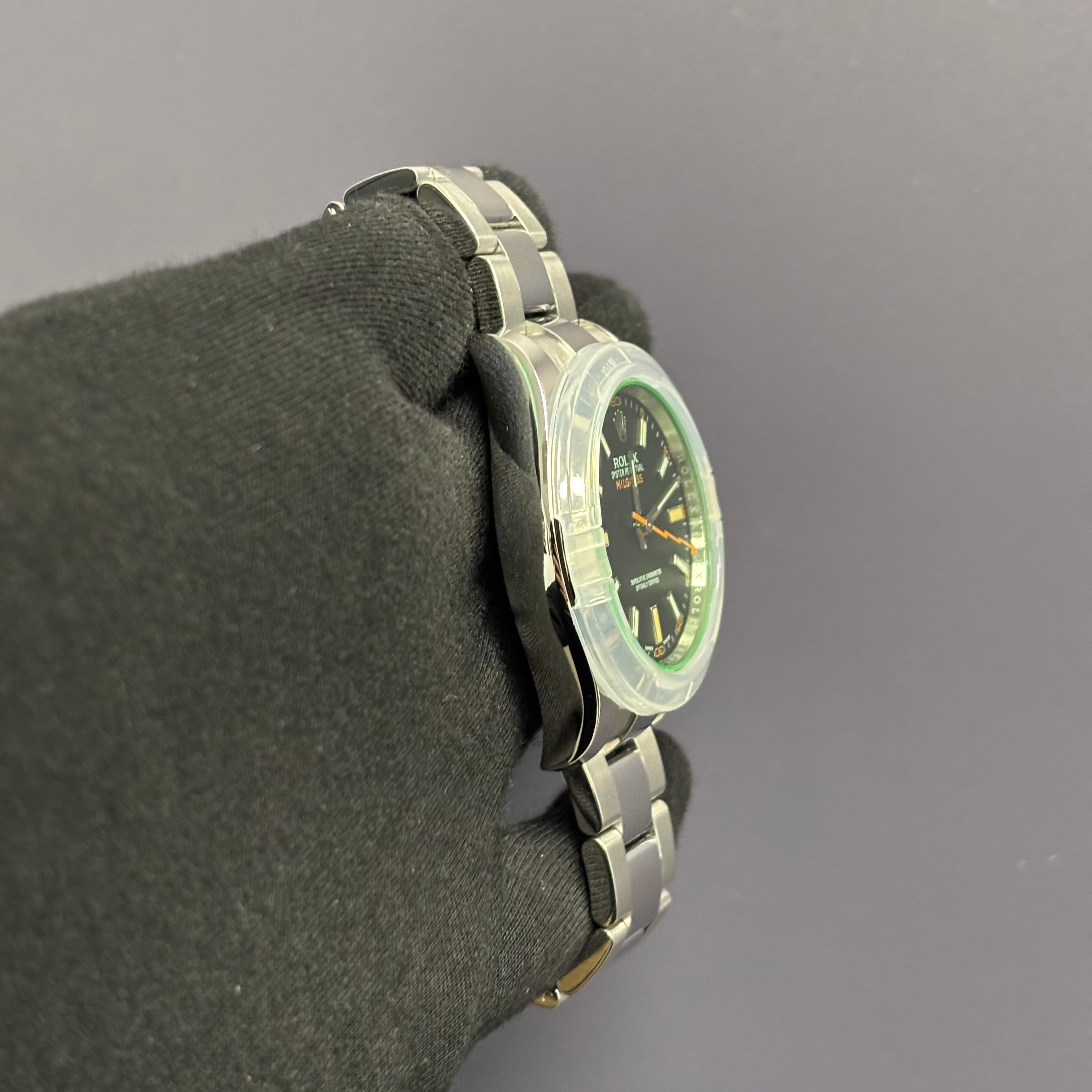 Rolex Milgauss 40mm Black Dial Watch Ref# 116400GV - Happy Jewelers Fine Jewelry Lifetime Warranty