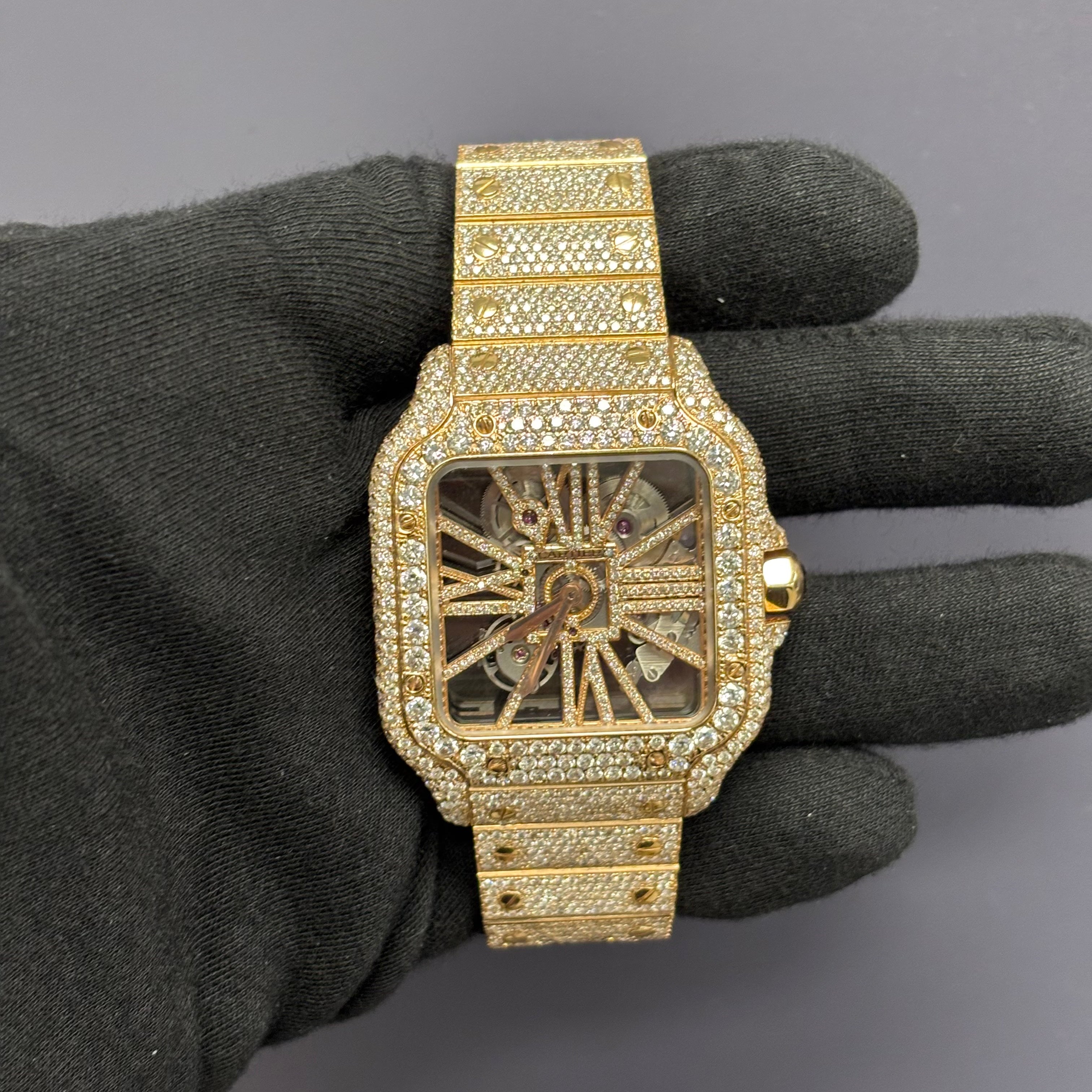 Cartier Santos 39.8mm Skeleton Dial Watch Ref# WHSA0016 - Happy Jewelers Fine Jewelry Lifetime Warranty