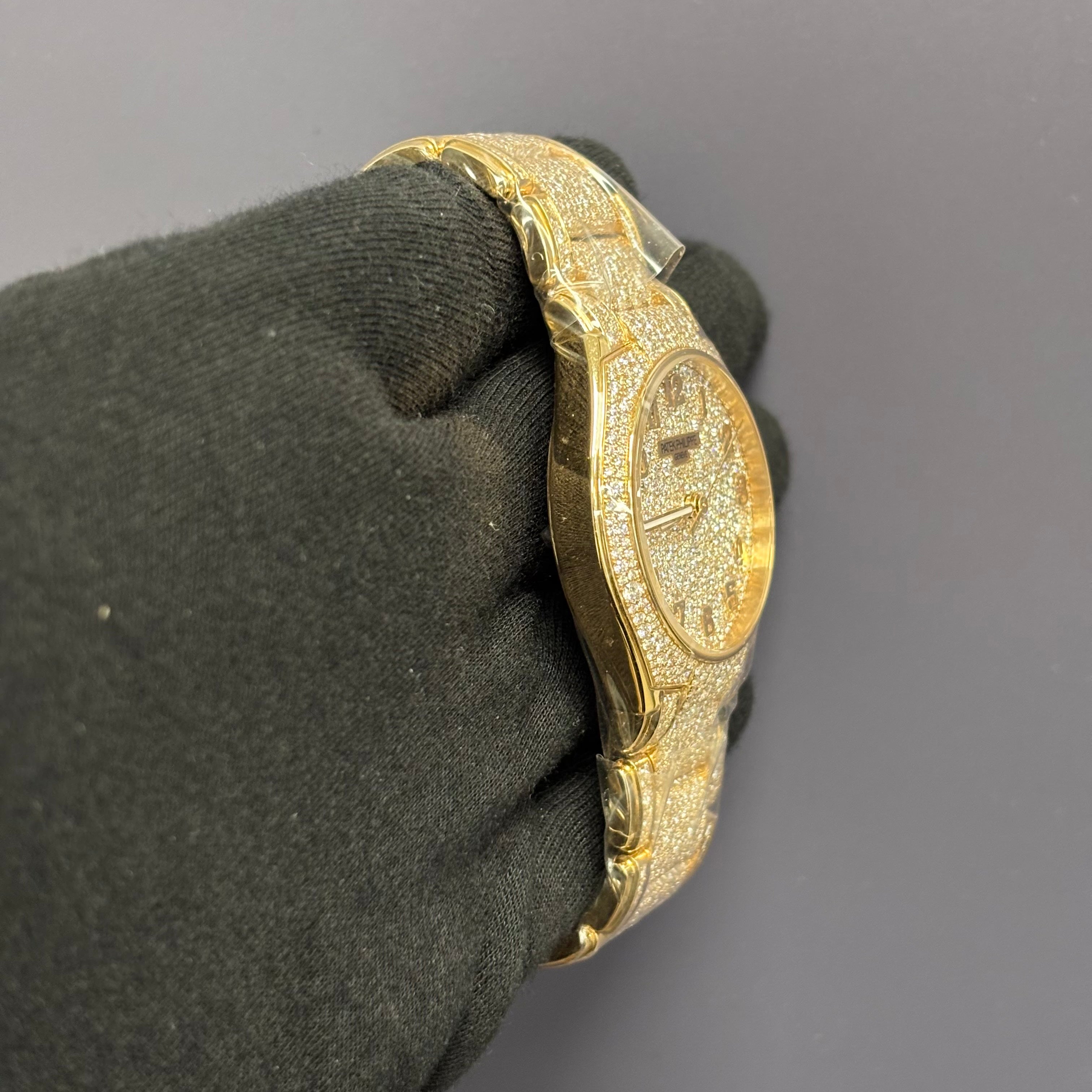 Patek Philippe Twenty-4 36mm Pave Dial Watch Ref# 7300/1450R-001 - Happy Jewelers Fine Jewelry Lifetime Warranty