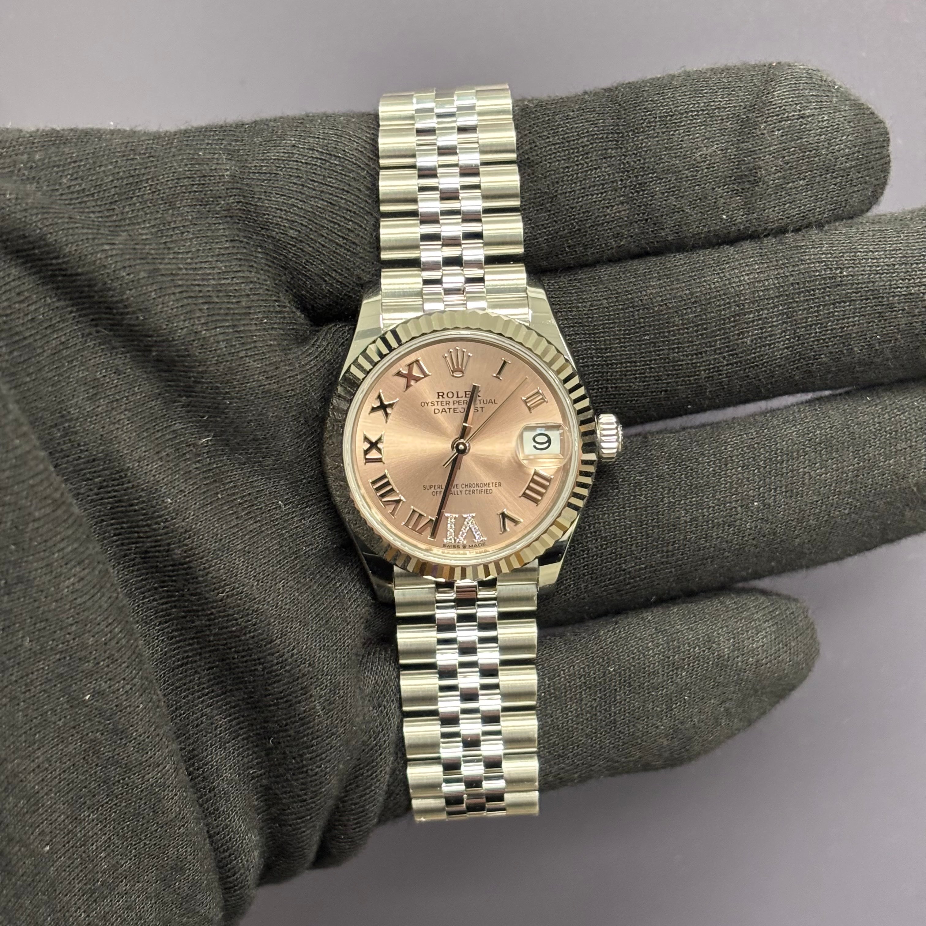 Rolex Datejust 31mm Pink Dial Watch Ref# 278274 - Happy Jewelers Fine Jewelry Lifetime Warranty