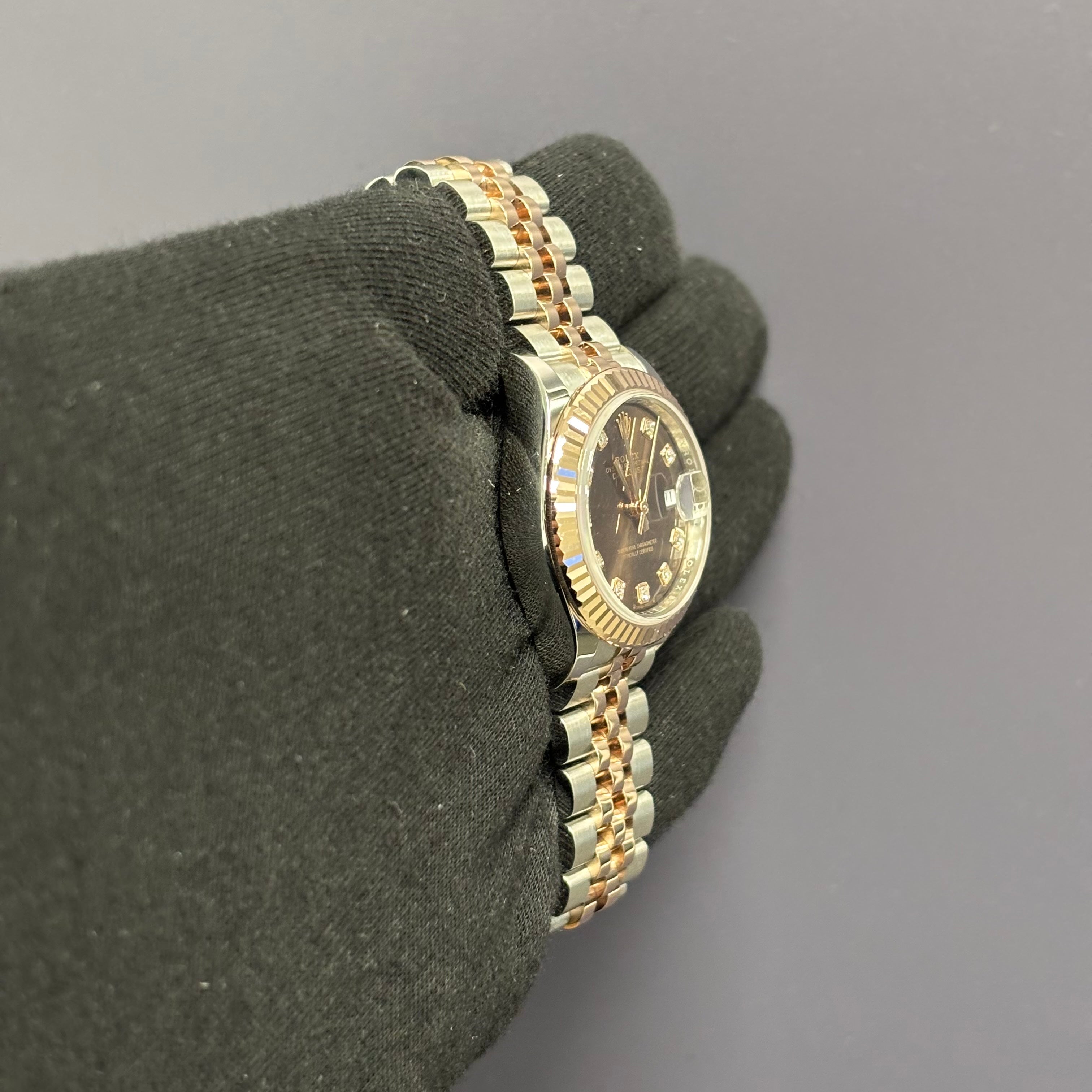 Rolex Datejust 28mm Chocolate Dial Watch Ref# 279171 - Happy Jewelers Fine Jewelry Lifetime Warranty