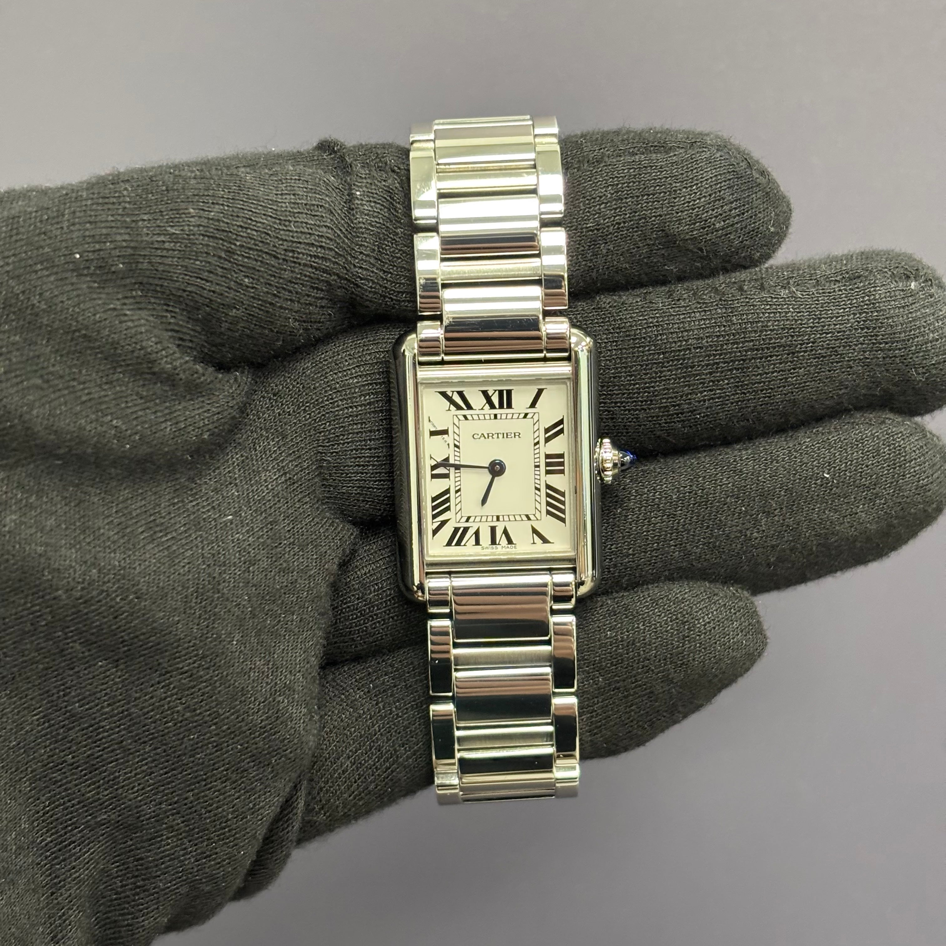 Cartier Tank 22mm White Dial Watch Ref# WSTA0051 - Happy Jewelers Fine Jewelry Lifetime Warranty