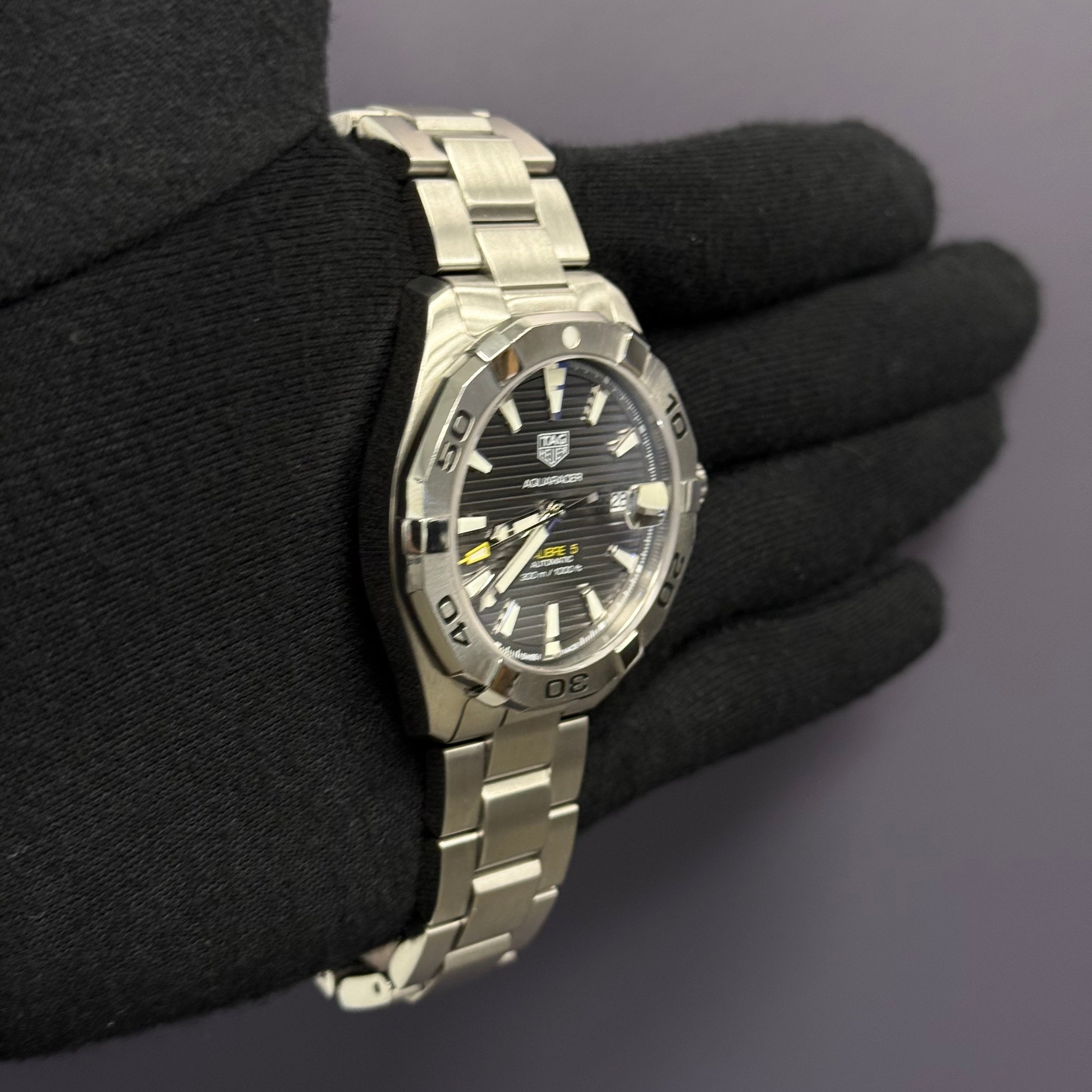 Tag Heuer Aquaracer 41mm Grey Dial Watch Ref# WBD2113 - Happy Jewelers Fine Jewelry Lifetime Warranty
