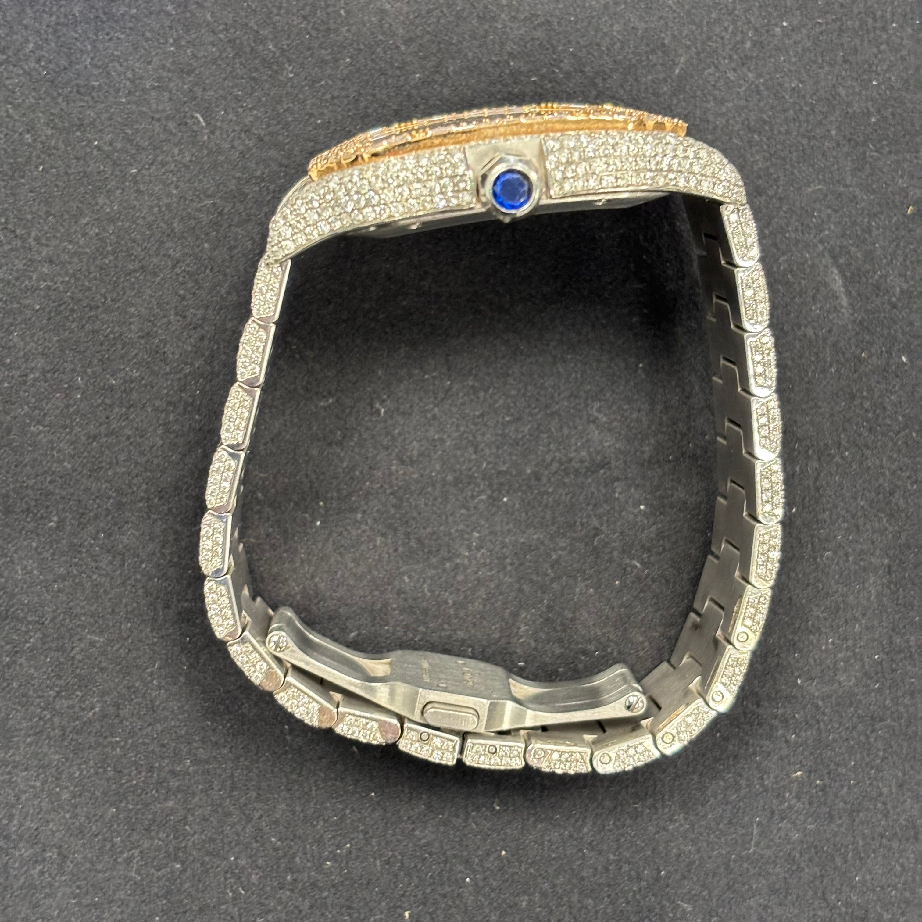 Cartier Santos 40mm Pave Dial Watch Ref# WSSA0018 - Happy Jewelers Fine Jewelry Lifetime Warranty