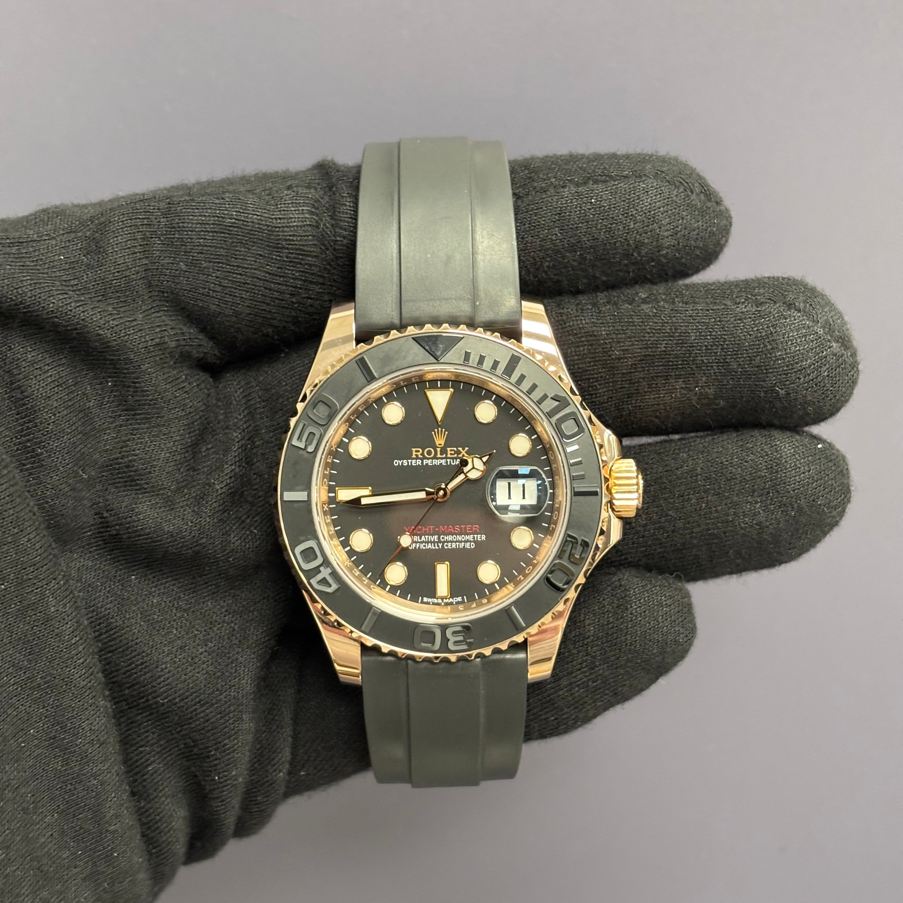 Rolex Yacht-Master 40mm Black Dial Watch Ref# 116655 - Happy Jewelers Fine Jewelry Lifetime Warranty