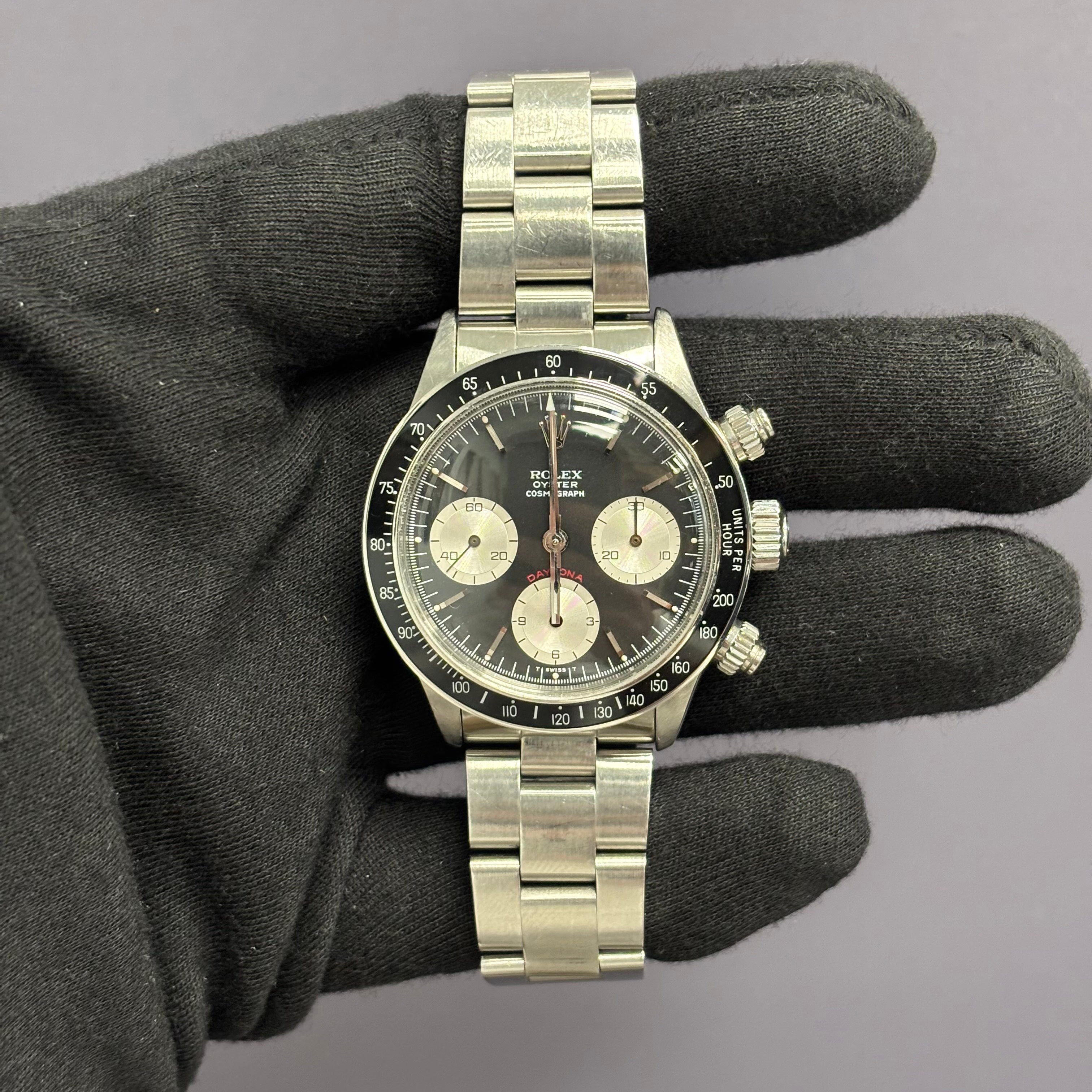 Rolex Daytona 38mm Black Dial Watch Ref# 6263 - Happy Jewelers Fine Jewelry Lifetime Warranty