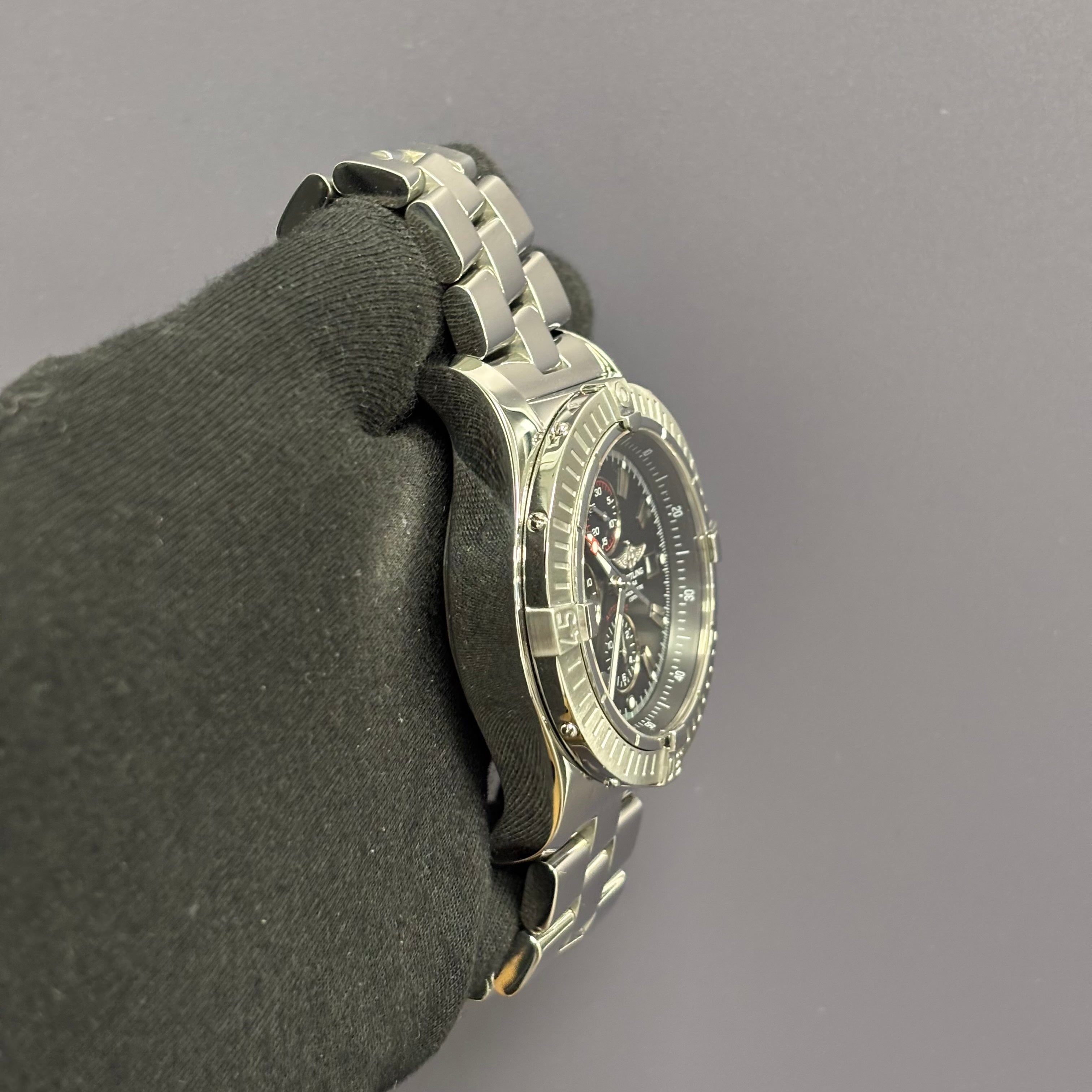 Breitling Super Avenger 48mm Black Dial Watch Ref# A13370 - Happy Jewelers Fine Jewelry Lifetime Warranty