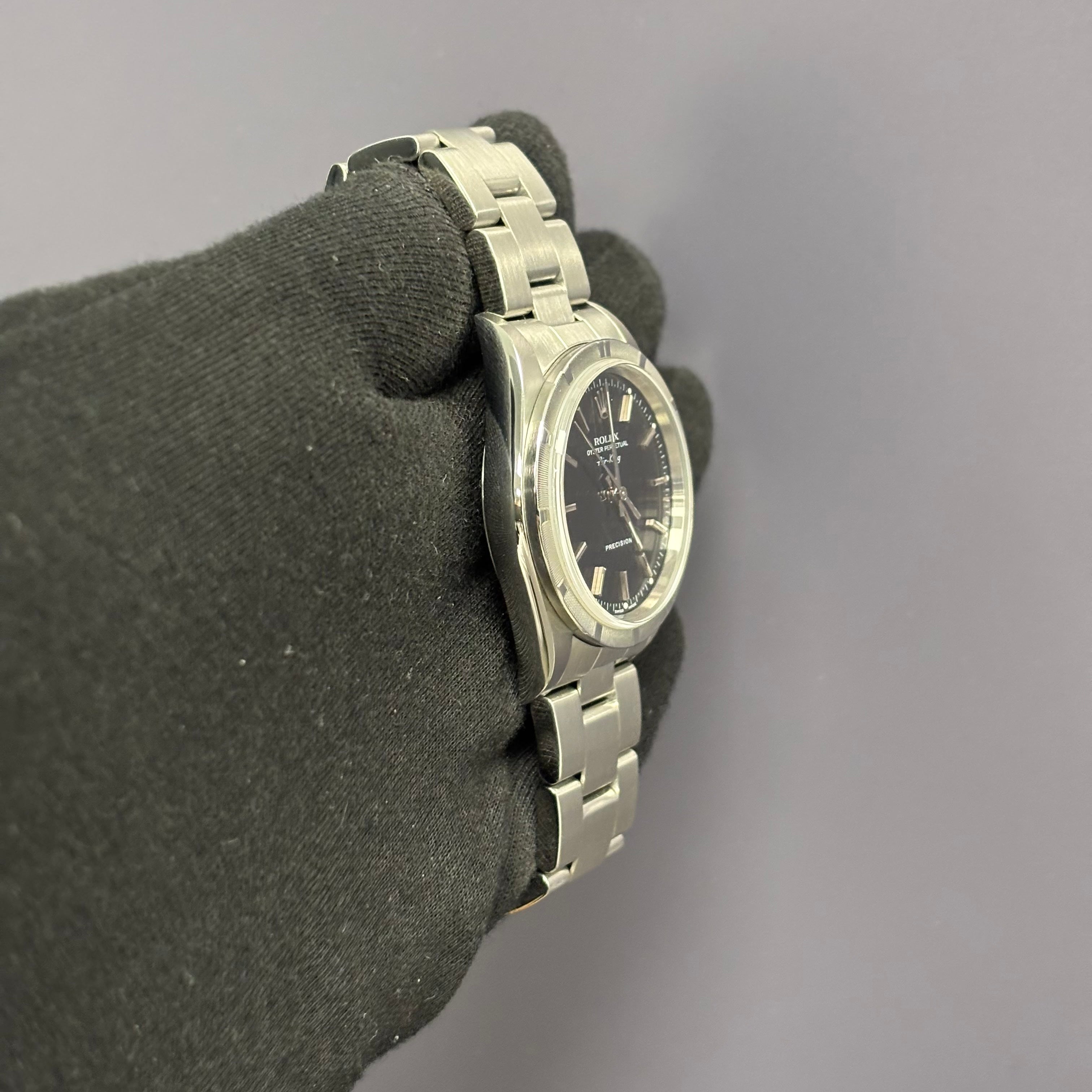 Rolex Air-King 34mm Black Dial Watch Ref# 14010 - Happy Jewelers Fine Jewelry Lifetime Warranty