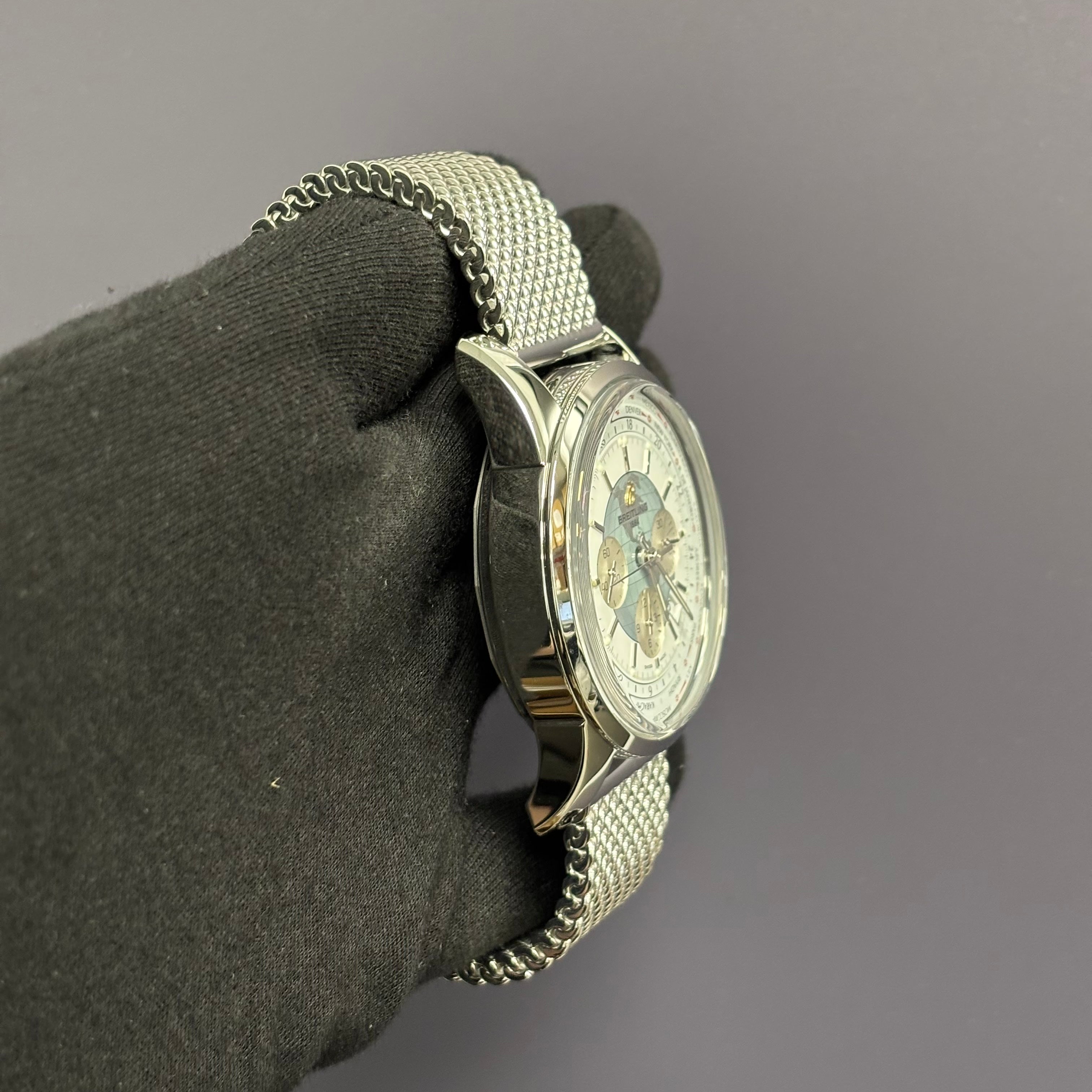 Breitling Transocean 46mm White Dial Watch Ref# AB0510 - Happy Jewelers Fine Jewelry Lifetime Warranty