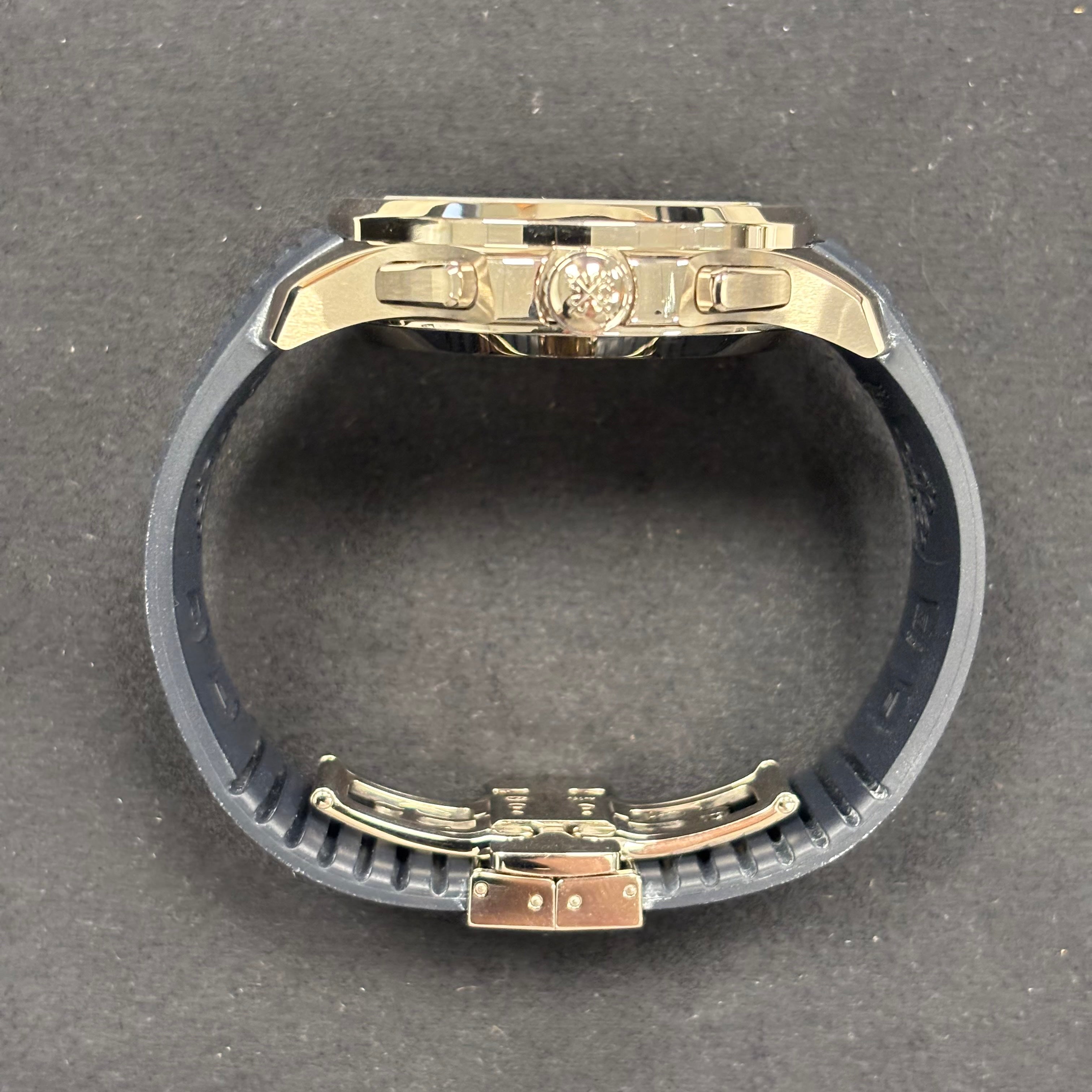 Patek Philippe Aquanaut 42mm Blue Dial Watch Ref# 5968G-001 - Happy Jewelers Fine Jewelry Lifetime Warranty