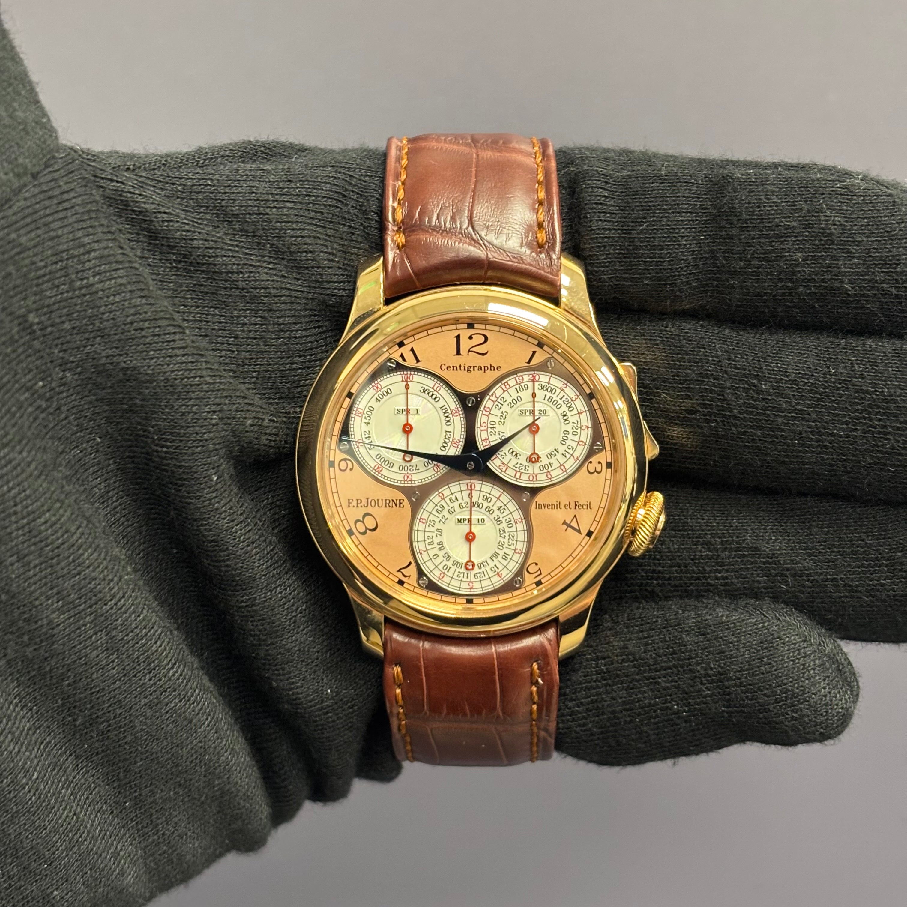 F.P Journe Centigraphe 40mm Salmon Dial Watch Ref# CT - Happy Jewelers Fine Jewelry Lifetime Warranty