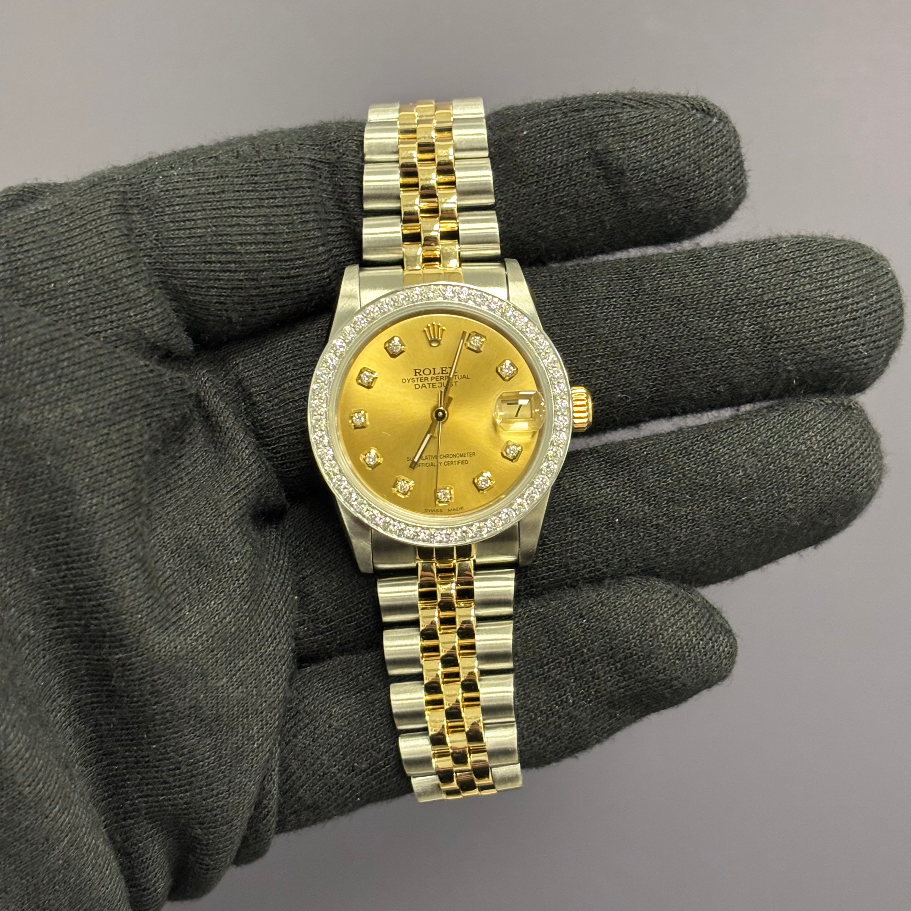 Rolex Datejust 31mm Champagne Dial Watch Ref# 68273 - Happy Jewelers Fine Jewelry Lifetime Warranty