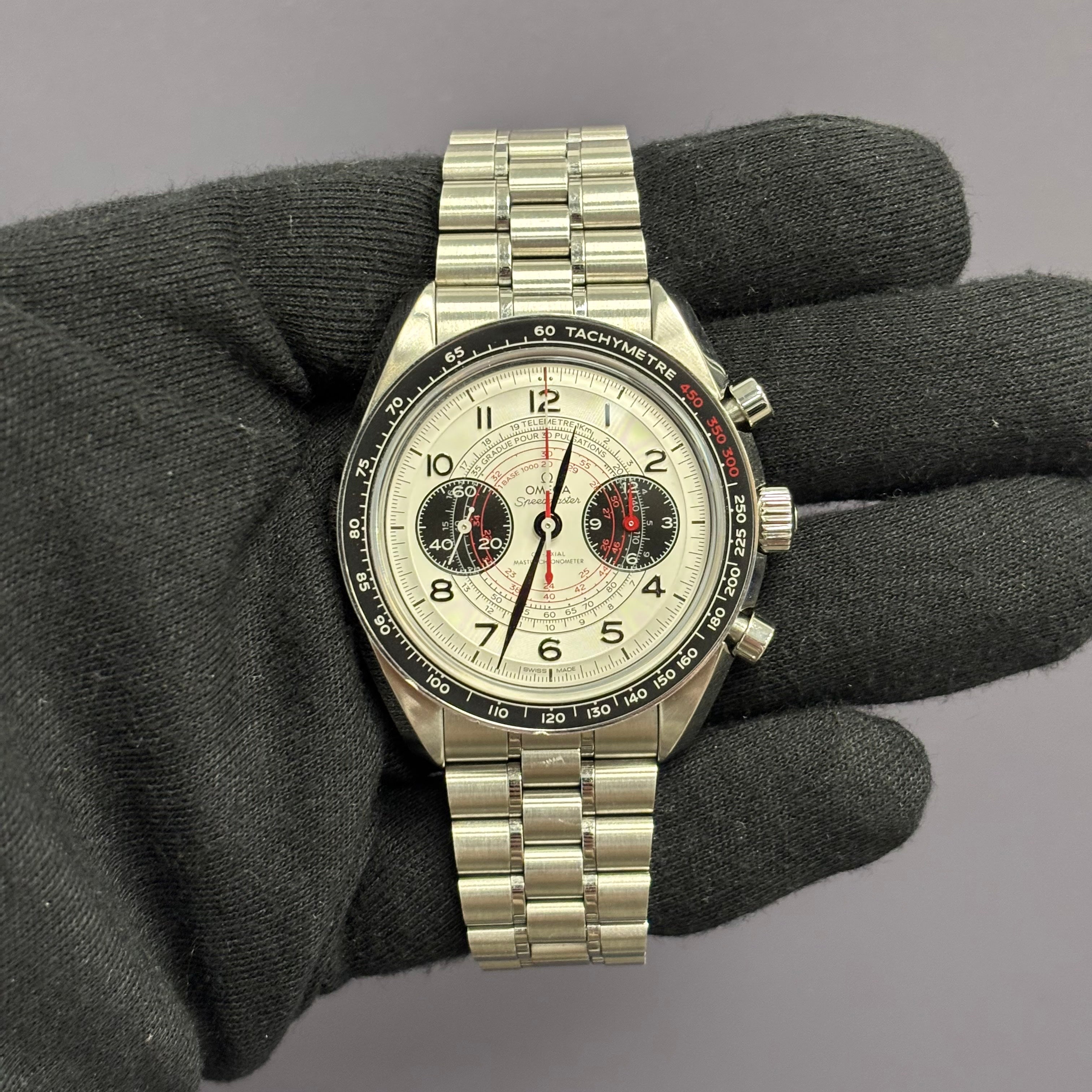 Omega Chronoscope 43mm White Dial Watch Ref# 329.30.43.51.02.002 - Happy Jewelers Fine Jewelry Lifetime Warranty