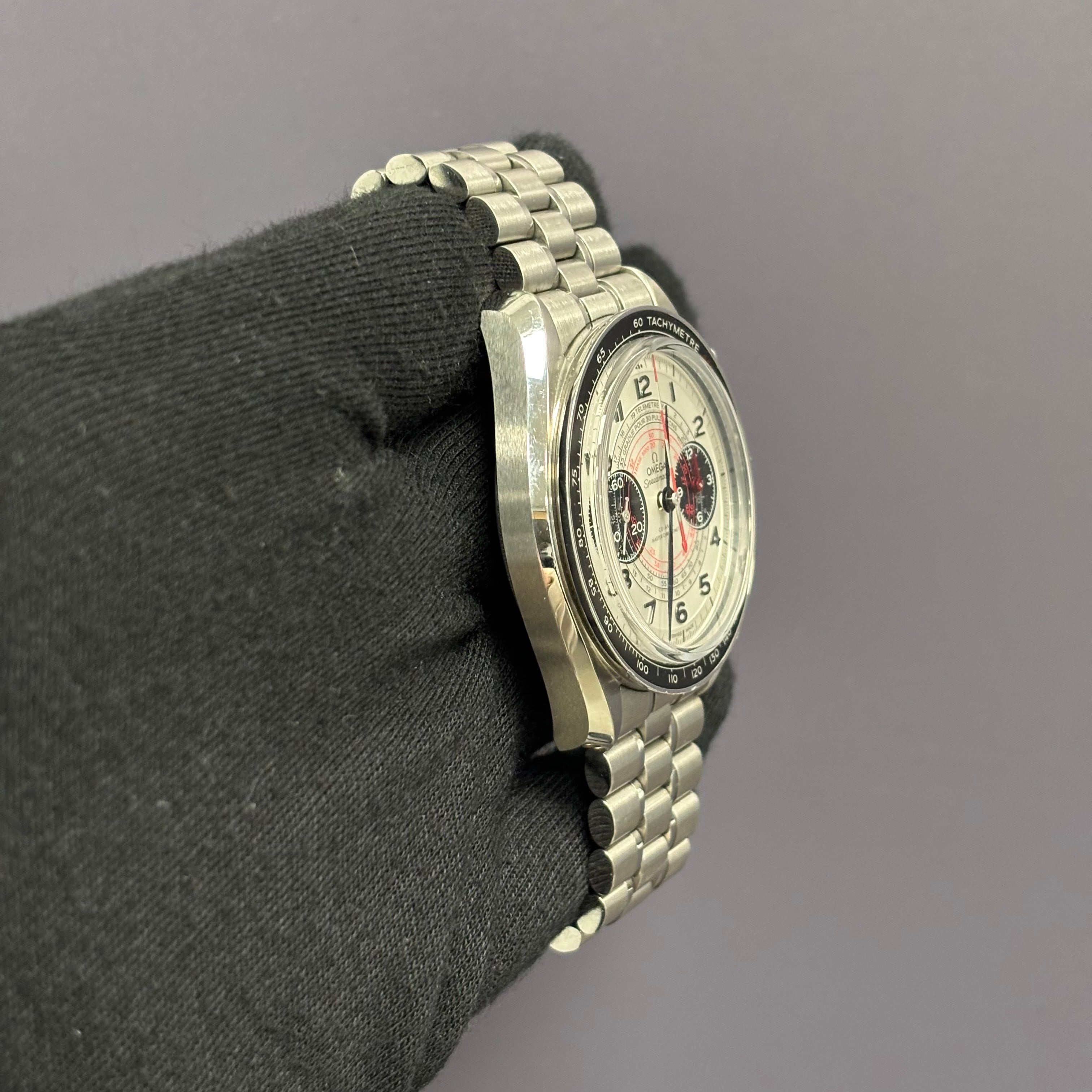 Omega Chronoscope 43mm White Dial Watch Ref# 329.30.43.51.02.002 - Happy Jewelers Fine Jewelry Lifetime Warranty