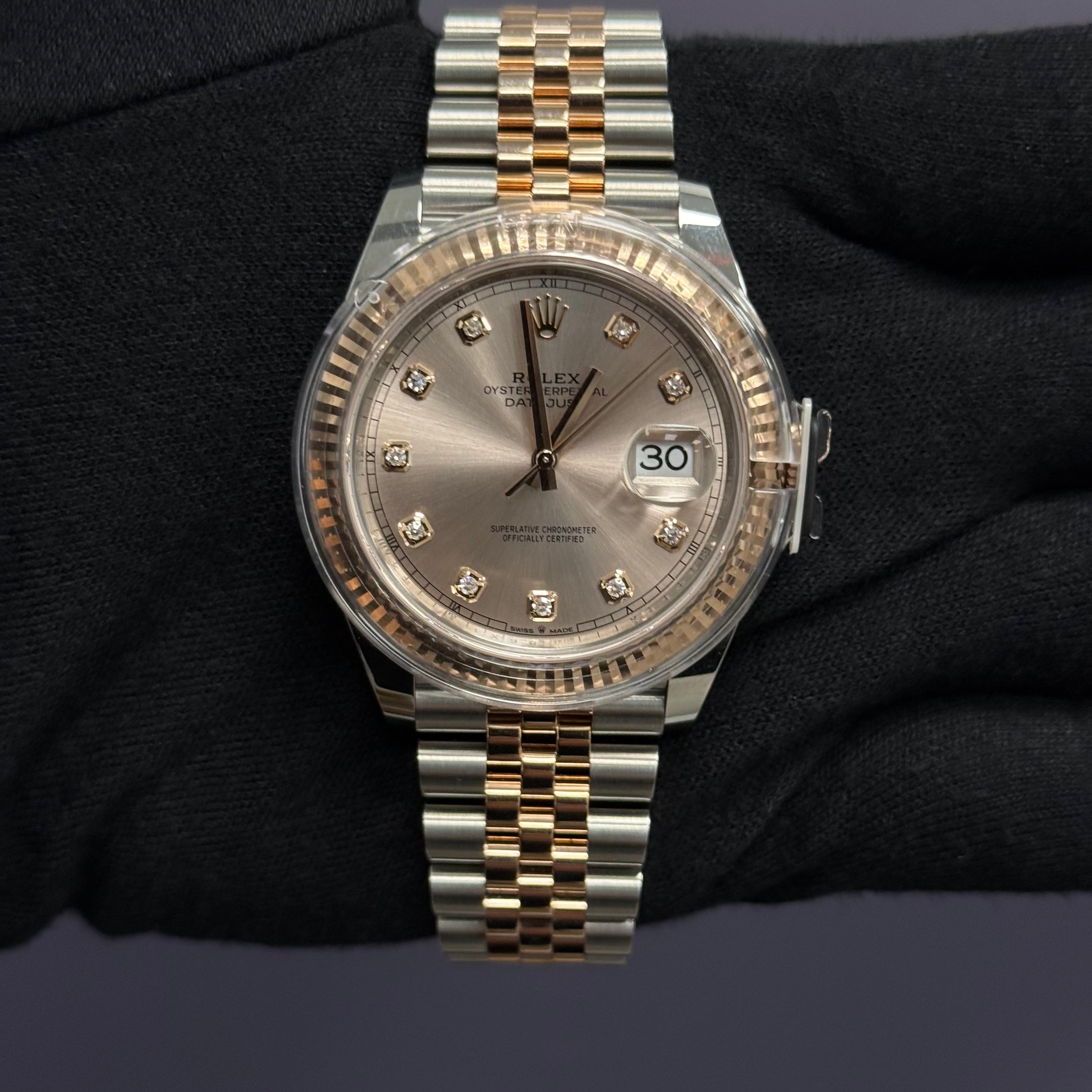 Rolex Datejust 41mm Sundust Dial Watch Ref# 126331 - Happy Jewelers Fine Jewelry Lifetime Warranty