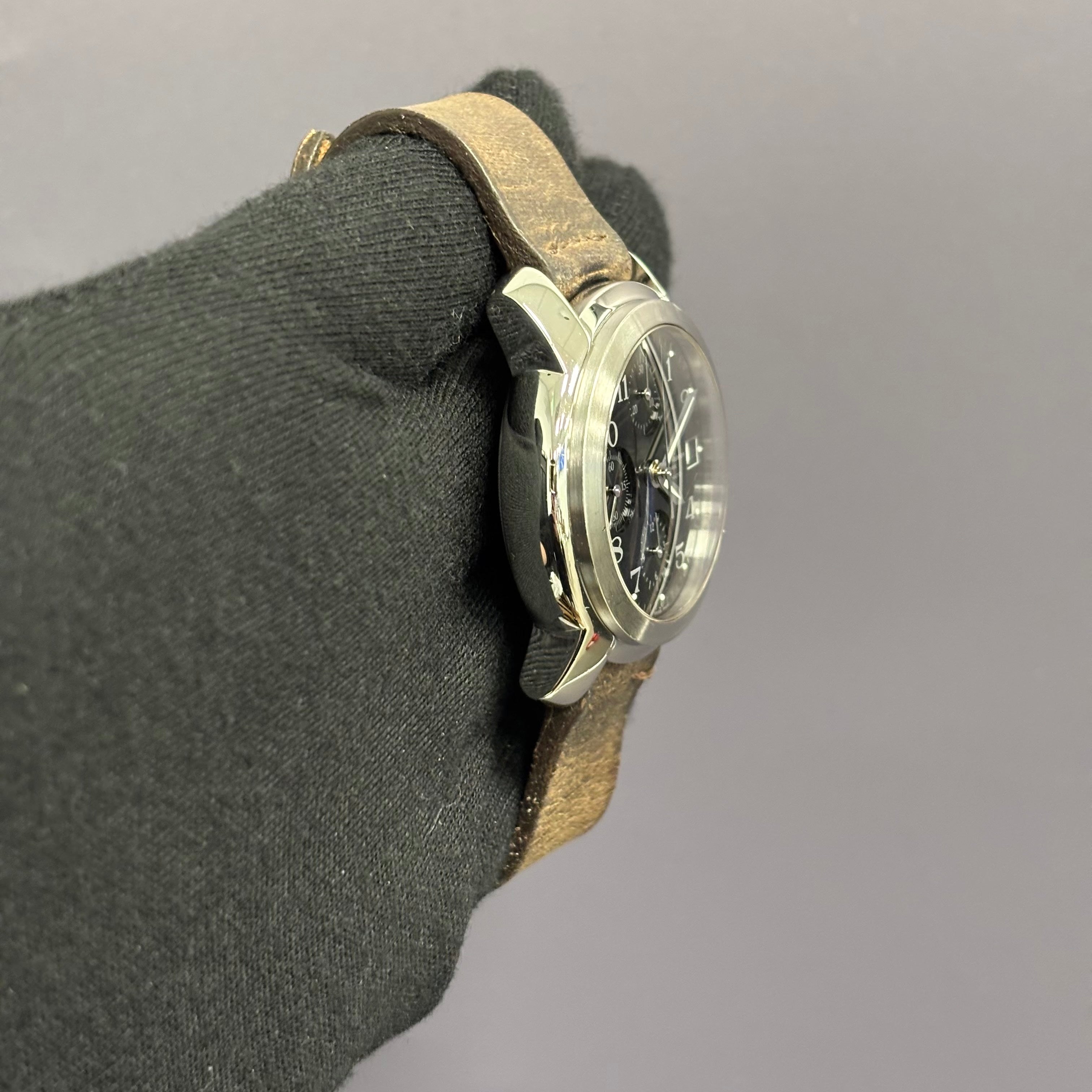 Baume & Mercier Capeland 39mm Black Dial Watch Ref# MV045216 - Happy Jewelers Fine Jewelry Lifetime Warranty