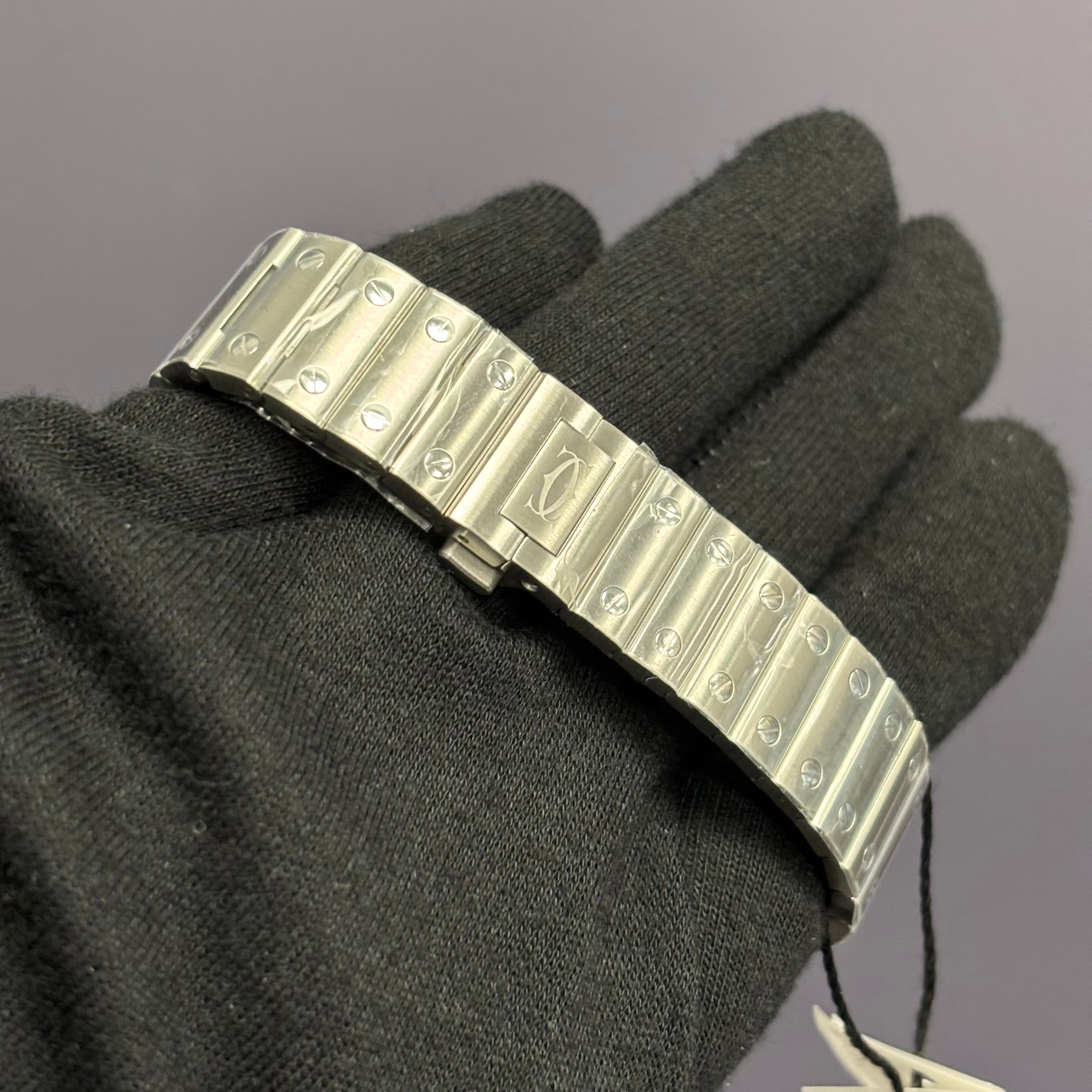 Cartier Santos 35mm Blue Dial Watch Ref# WSSA0063 - Happy Jewelers Fine Jewelry Lifetime Warranty