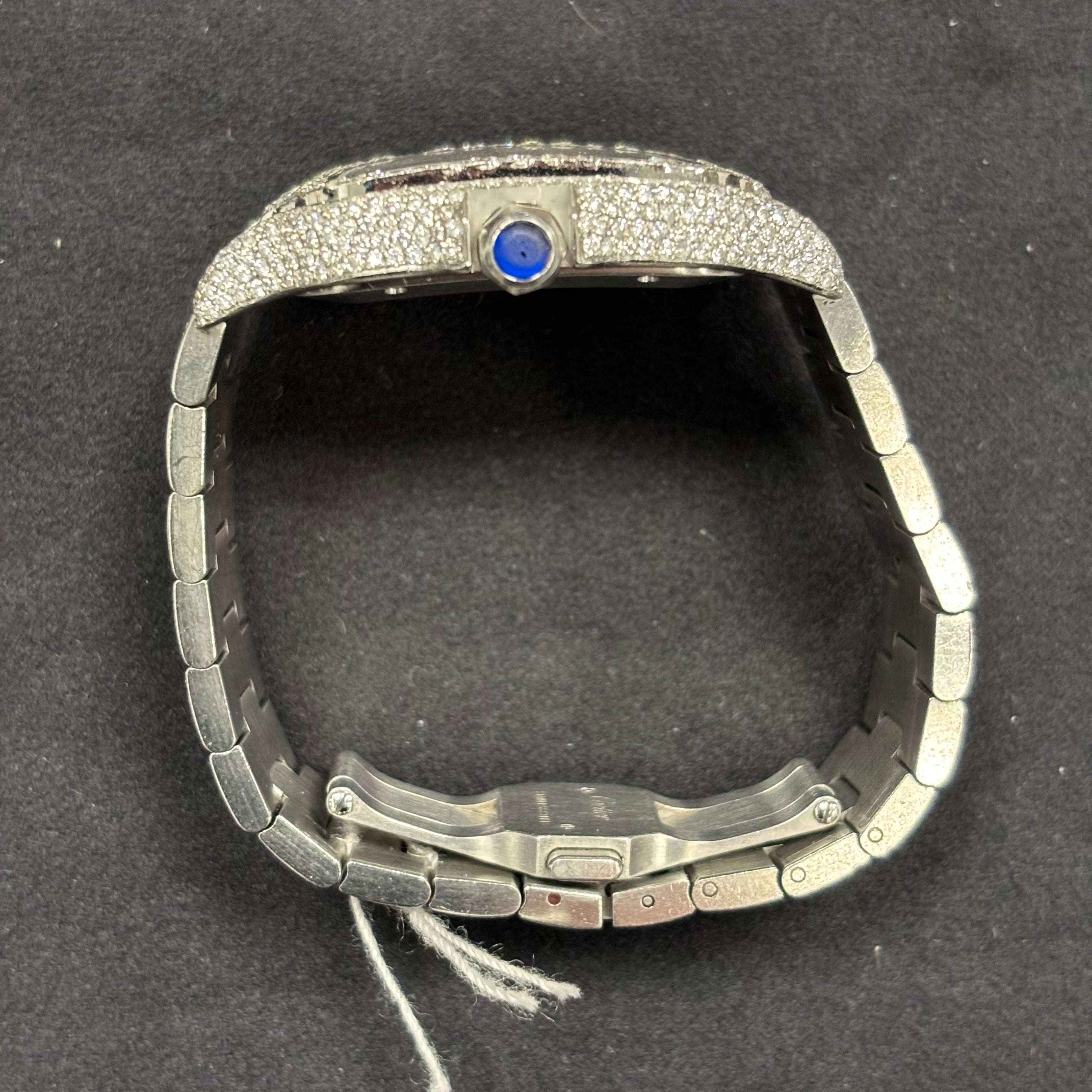 Cartier Santos 40mm Pave Dial Watch Ref# WSSA0030 - Happy Jewelers Fine Jewelry Lifetime Warranty