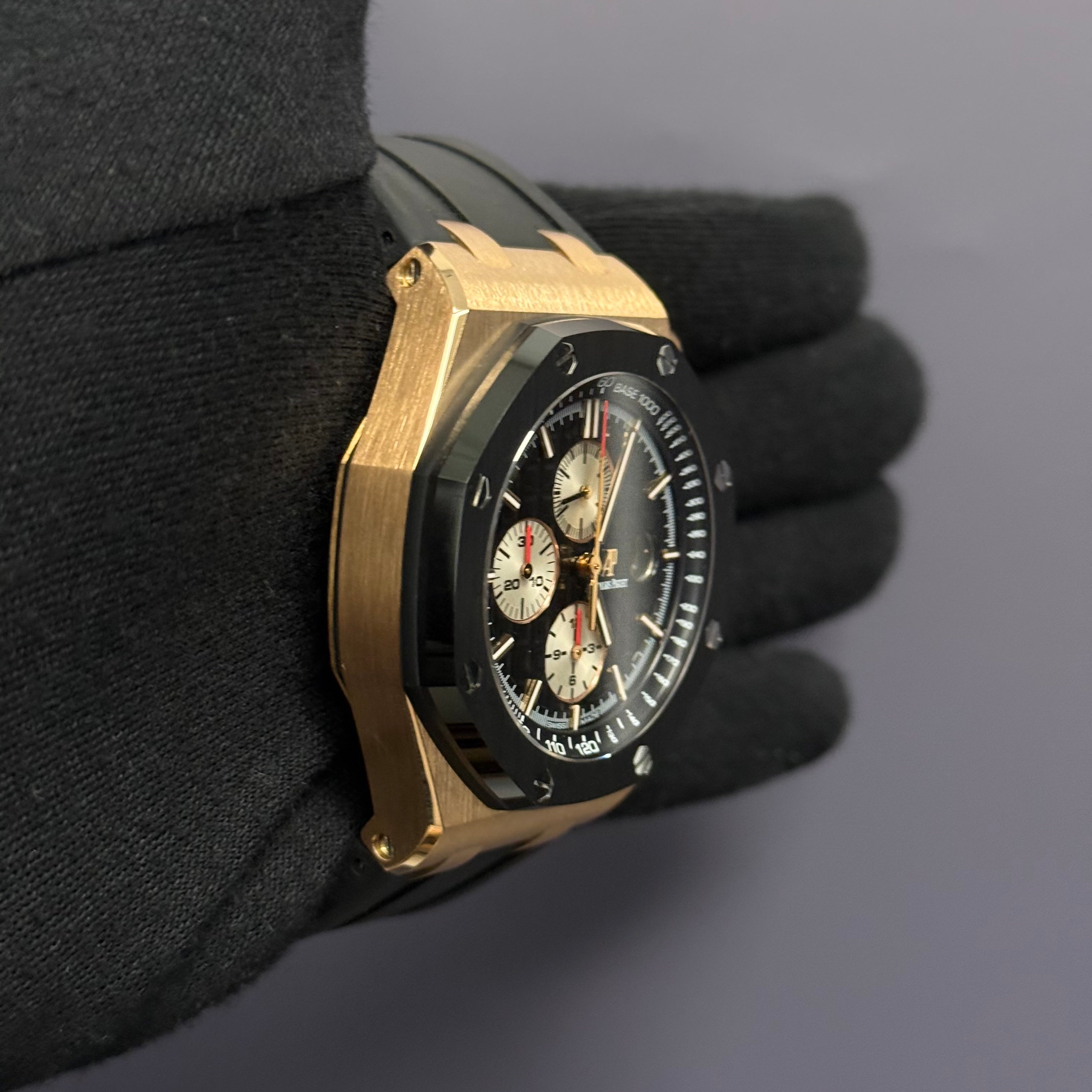 Audemars Piguet Royal Oak 44mm Black Dial Watch Ref# 26401RO.OO.A002CA.01 - Happy Jewelers Fine Jewelry Lifetime Warranty