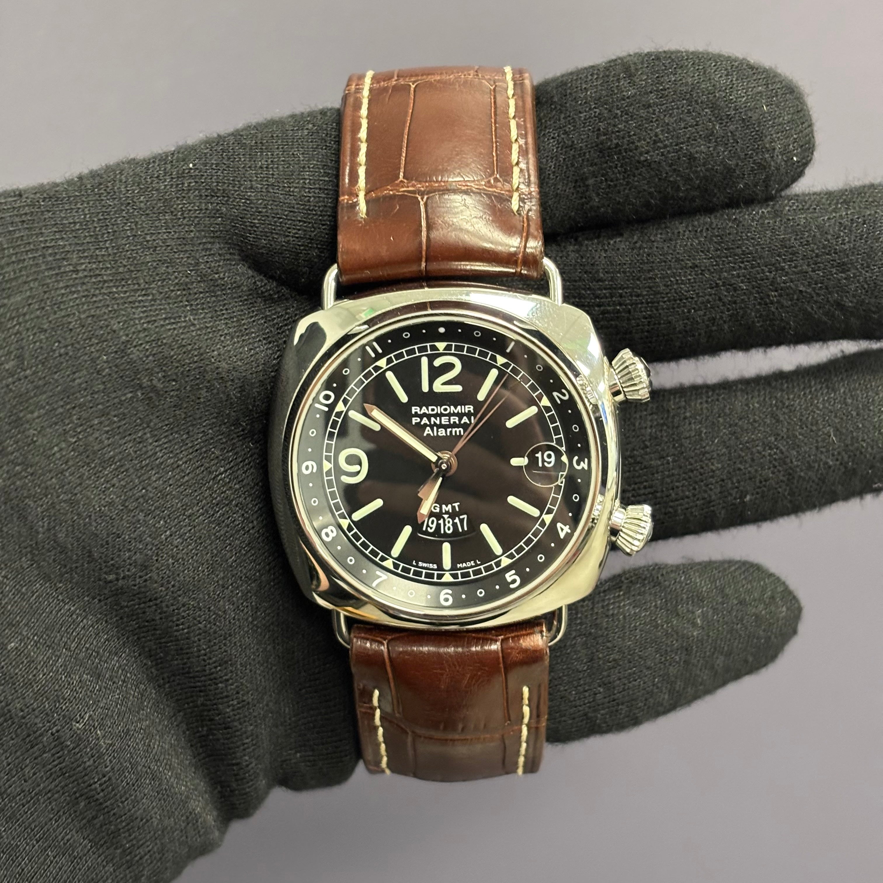 Panerai Radiomir 42mm Black Dial Watch Ref# PAM00355 - Happy Jewelers Fine Jewelry Lifetime Warranty