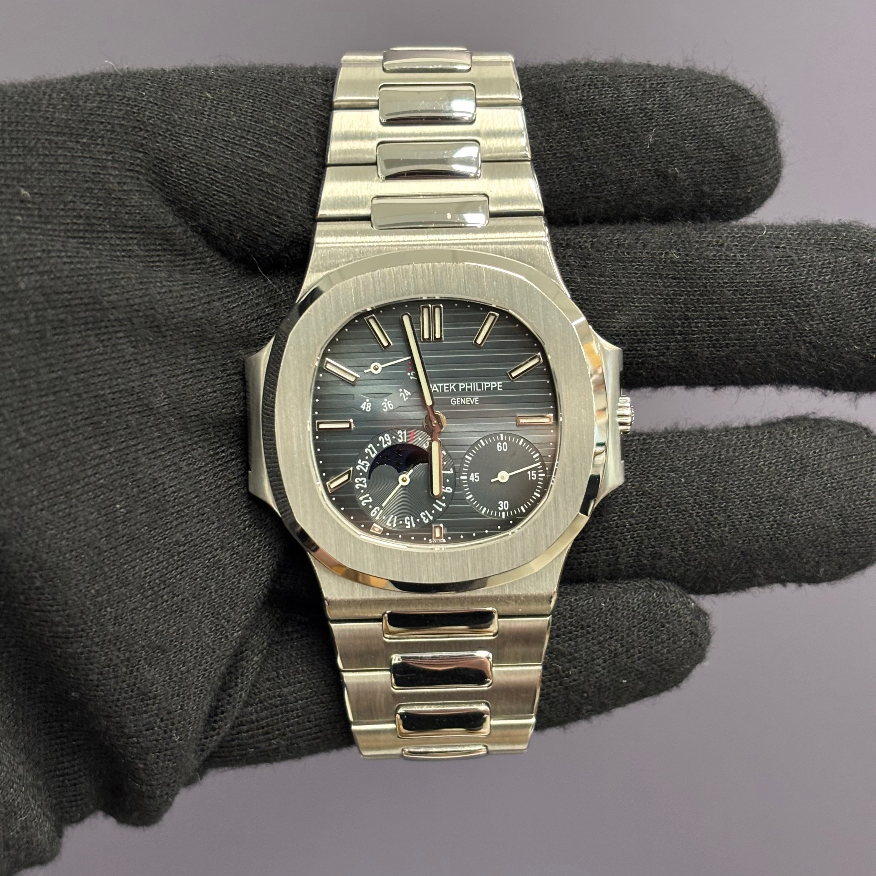 Patek Philippe Nautilus 42mm Blue Dial Watch Ref# 3712/1A-001 - Happy Jewelers Fine Jewelry Lifetime Warranty