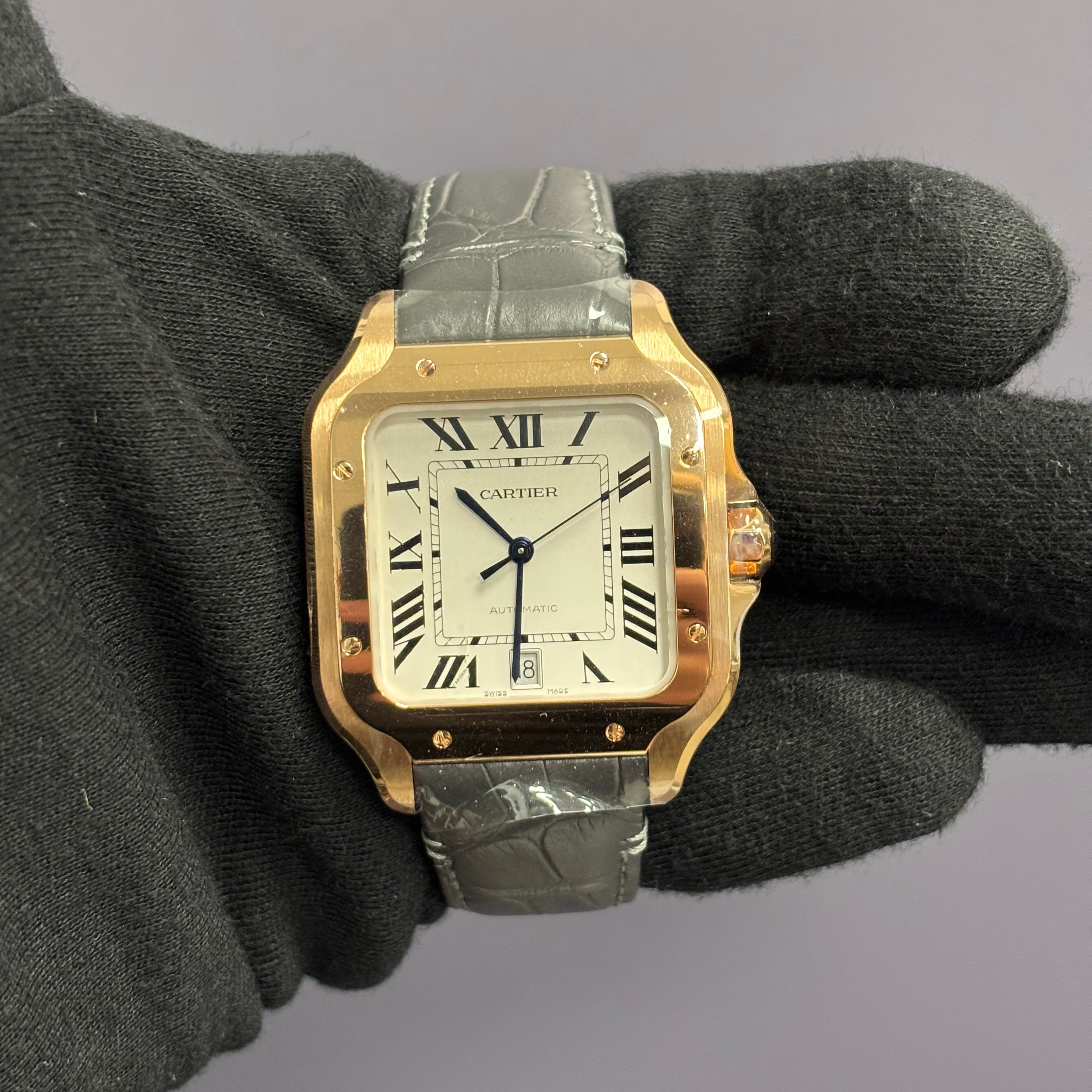 Cartier Santos 39.8mm White Dial Watch Ref# WGSA0019 - Happy Jewelers Fine Jewelry Lifetime Warranty