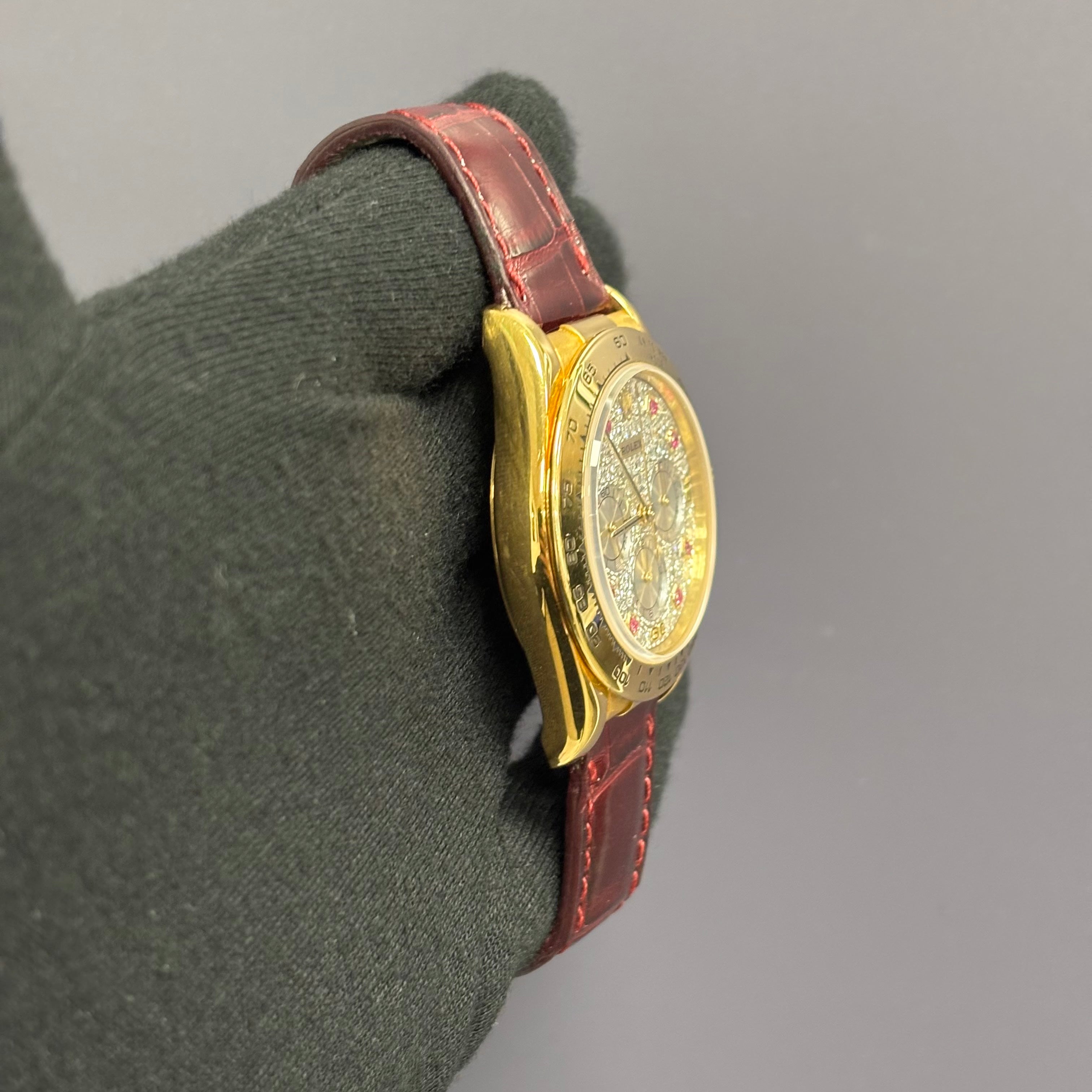 Rolex Daytona 40mm Pave Dial Watch Ref# 16518 - Happy Jewelers Fine Jewelry Lifetime Warranty