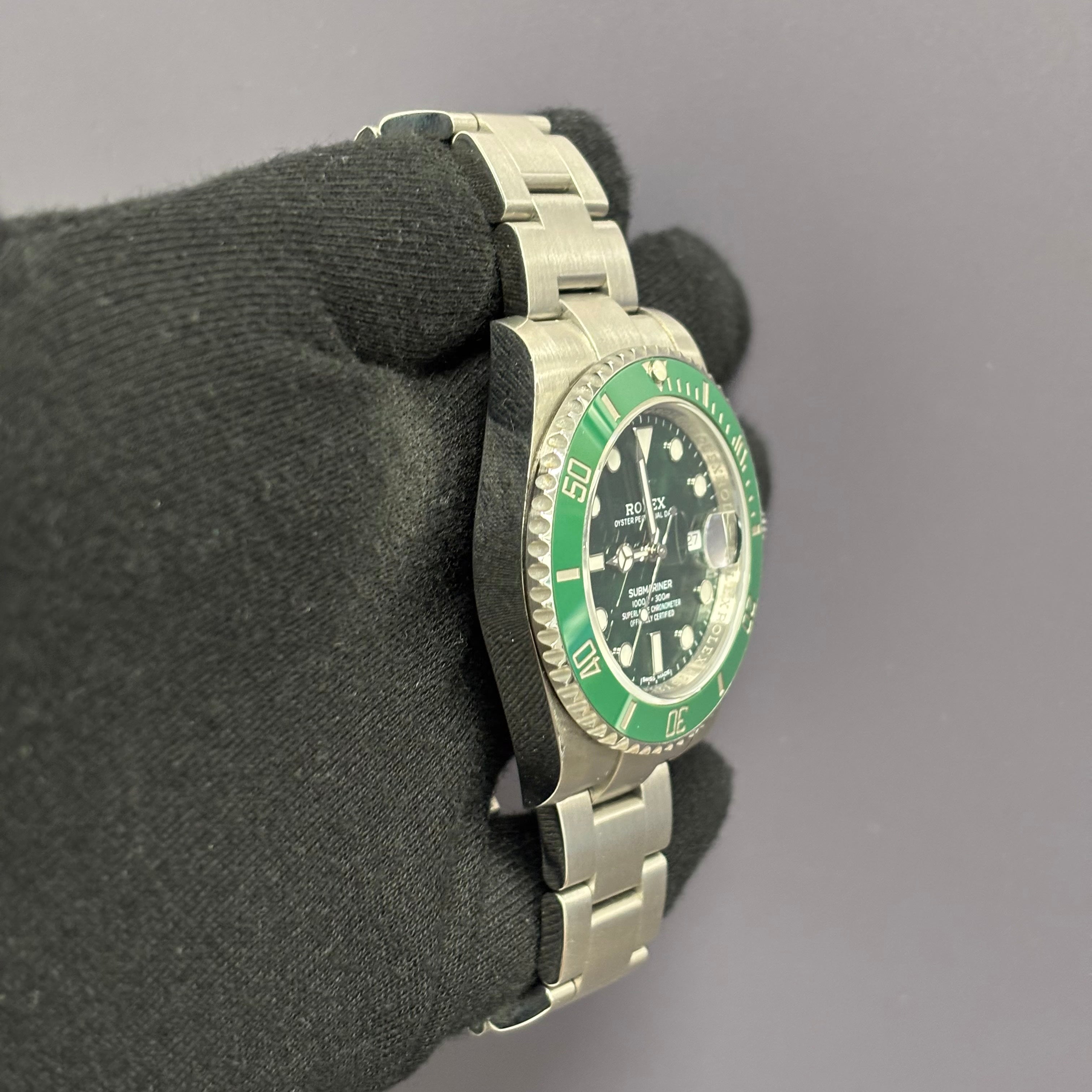 Rolex Submariner 40mm Green Dial Watch Ref# 116610 - Happy Jewelers Fine Jewelry Lifetime Warranty